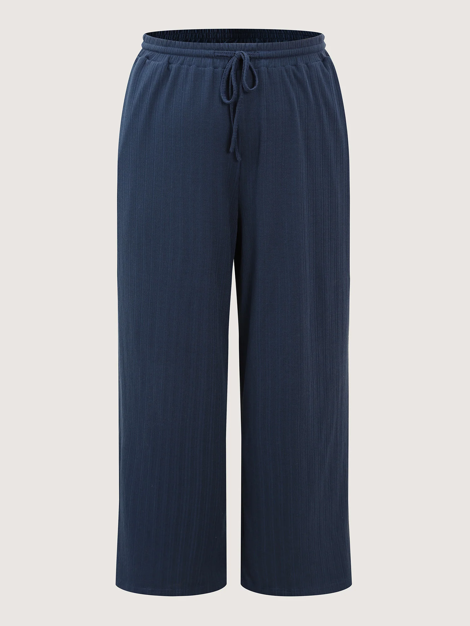 Drawstring Waist Cozy Lounge Bottoms - Image 6