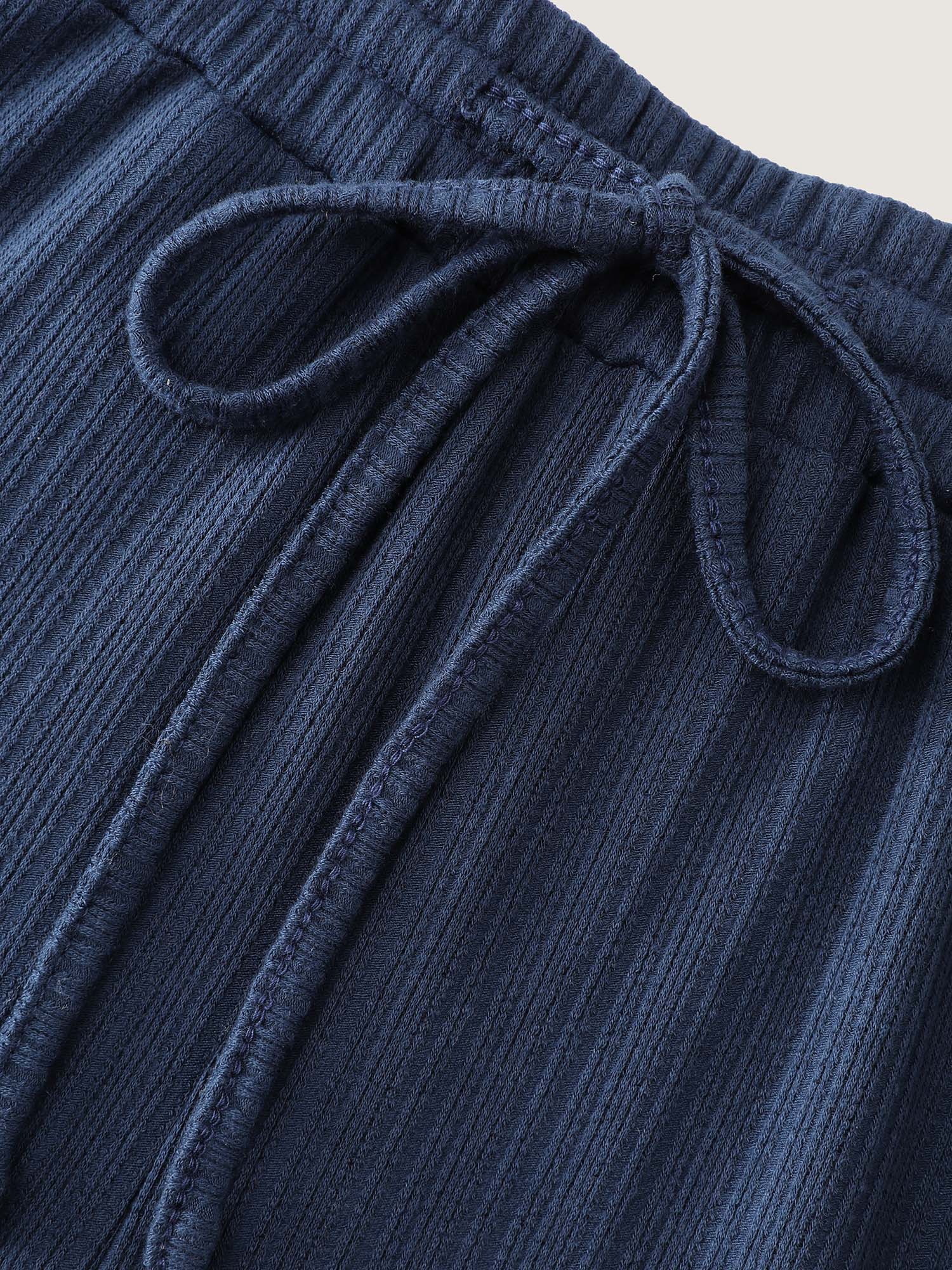 Drawstring Waist Cozy Lounge Bottoms - Image 7