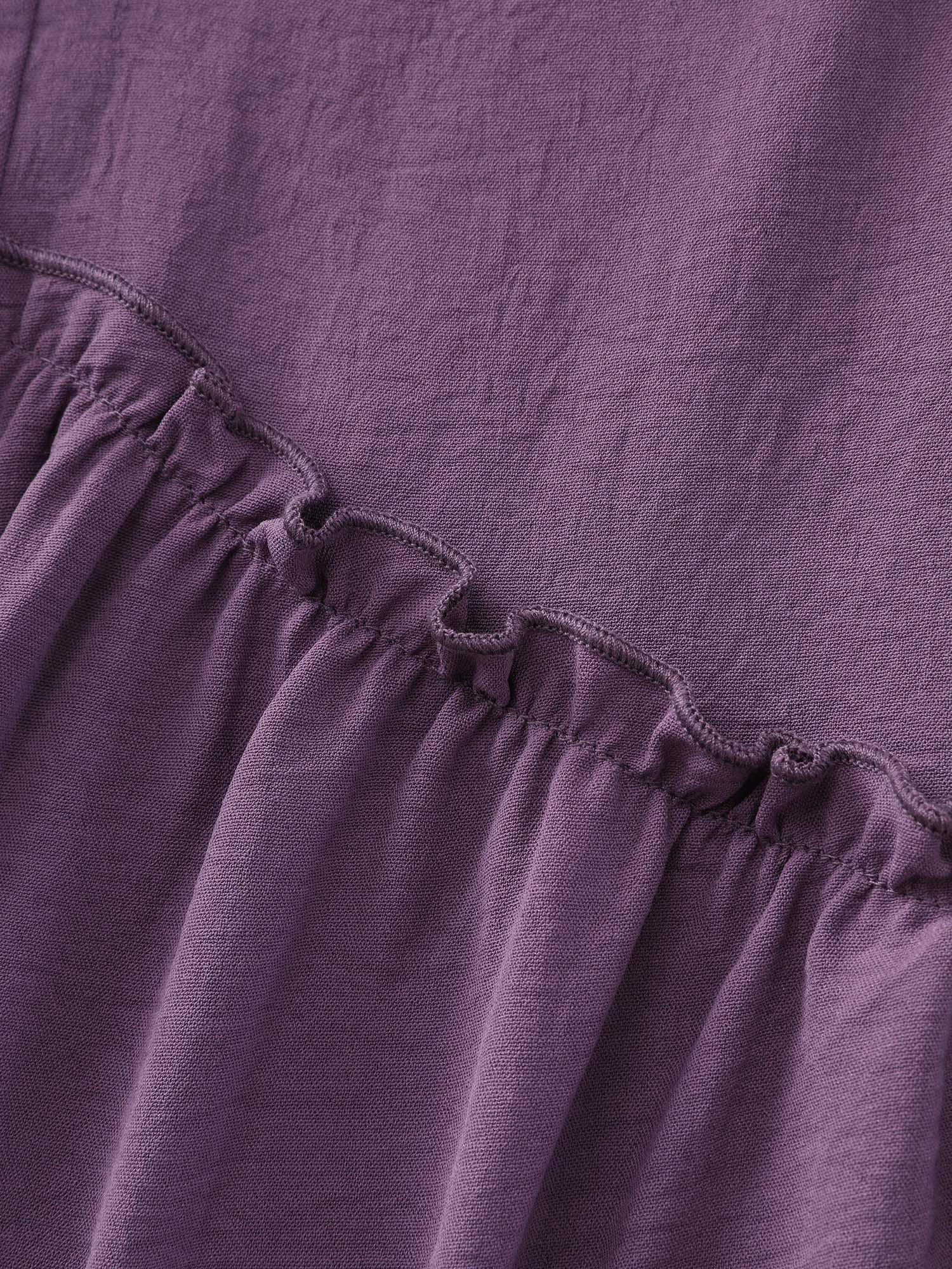 Drawstring Waist Ruffled Hem Pants - Image 7