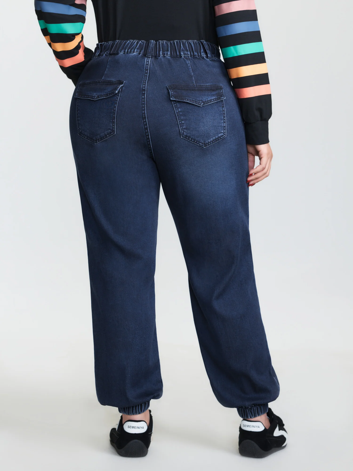 Supersoft Drawstring Waist Jogger Jeans - Image 5