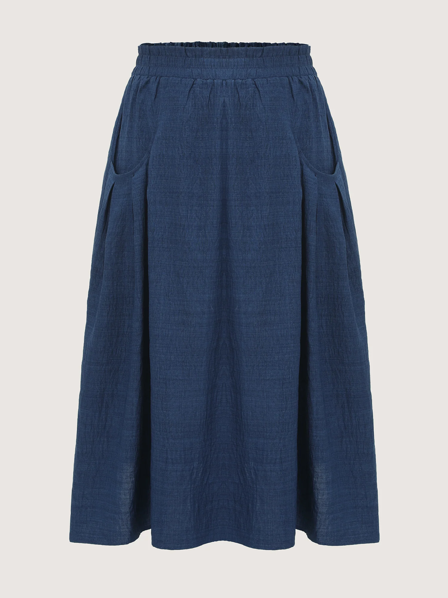 Drop Pockets Pleated Maxi Skirt - Image 8