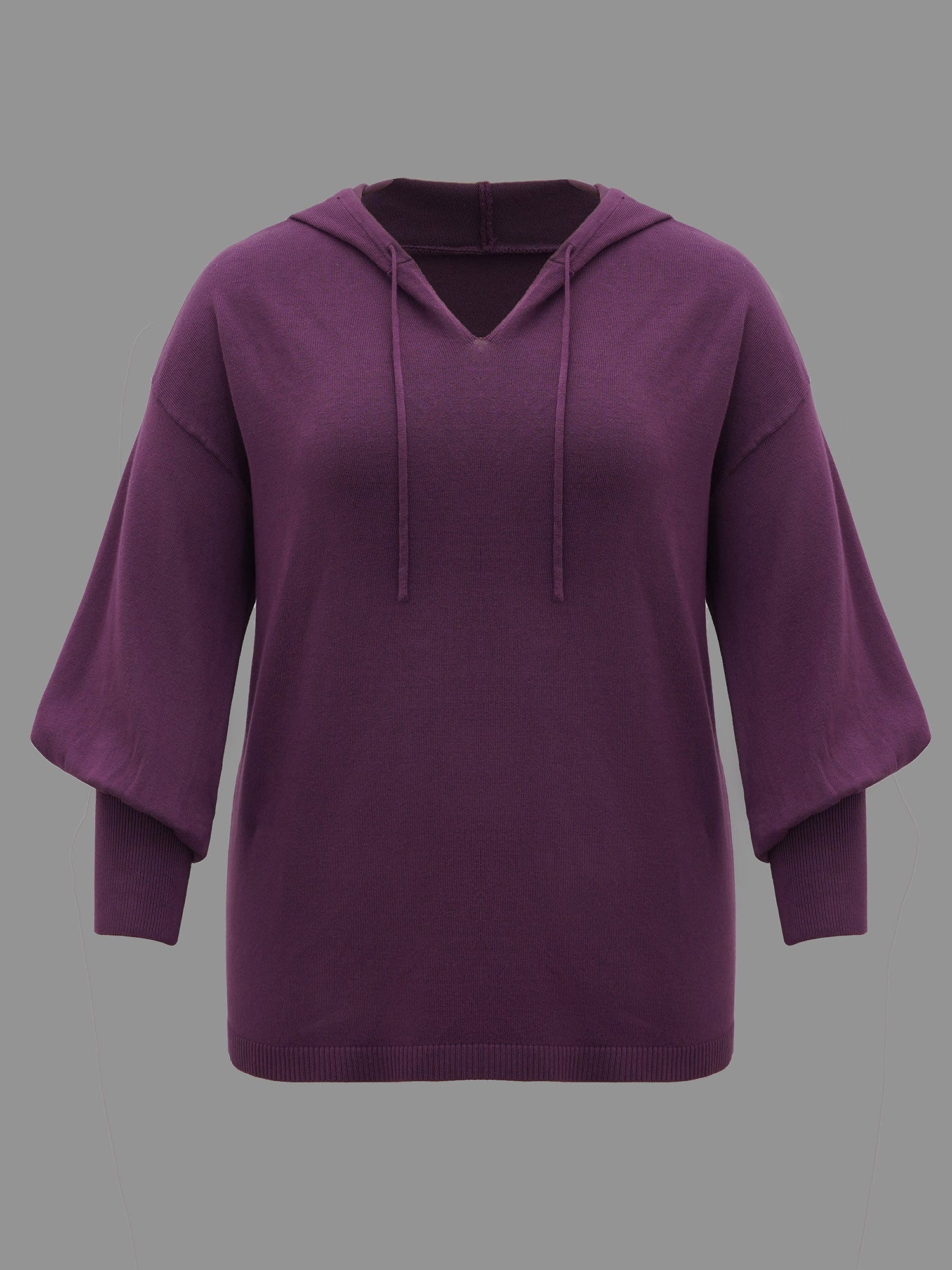 Drop Shoulder Slim-Fit Hooded Pullover - Image 8
