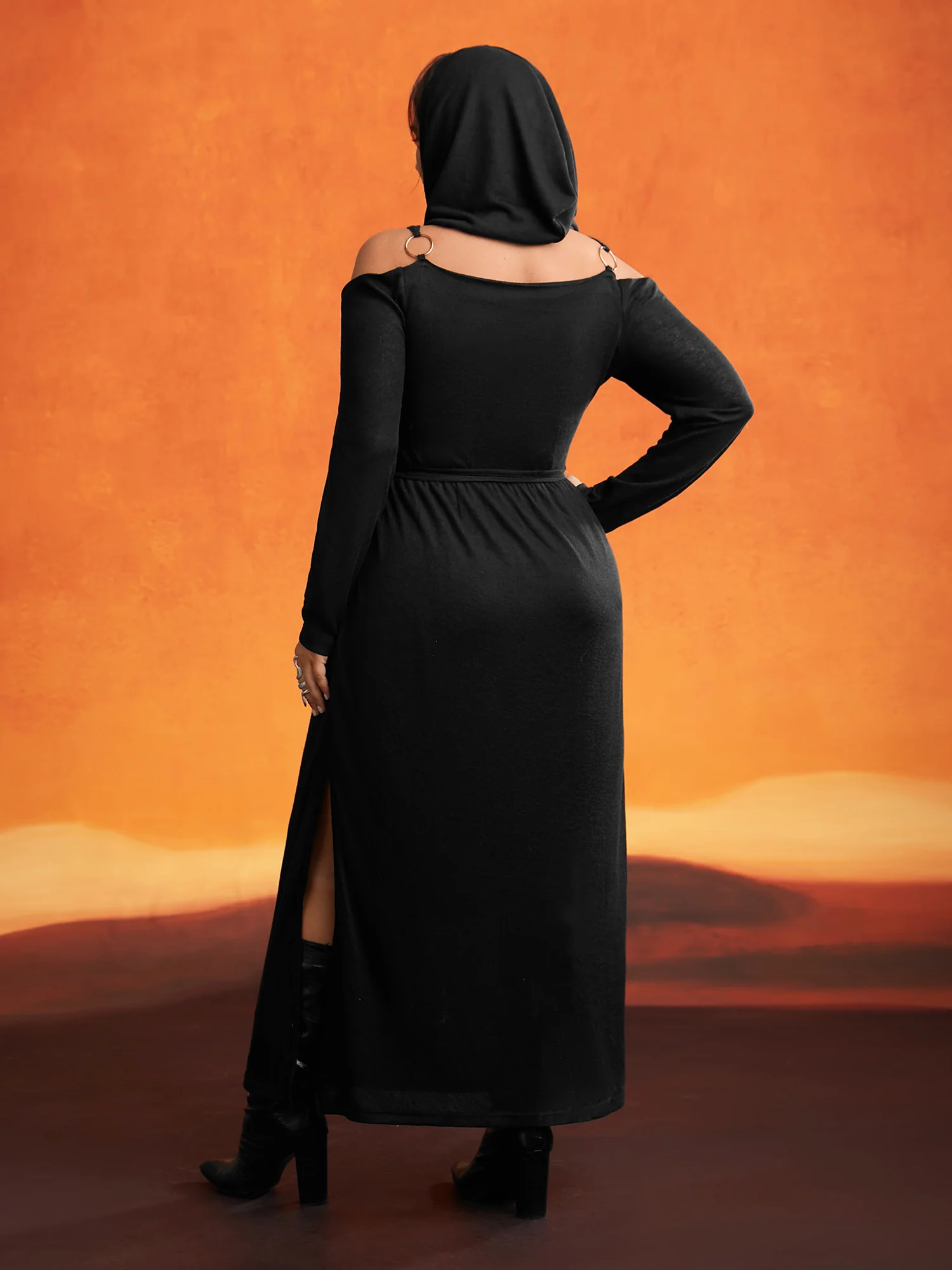 Obsidian Side Slit Accents Maxi Dress - Image 3