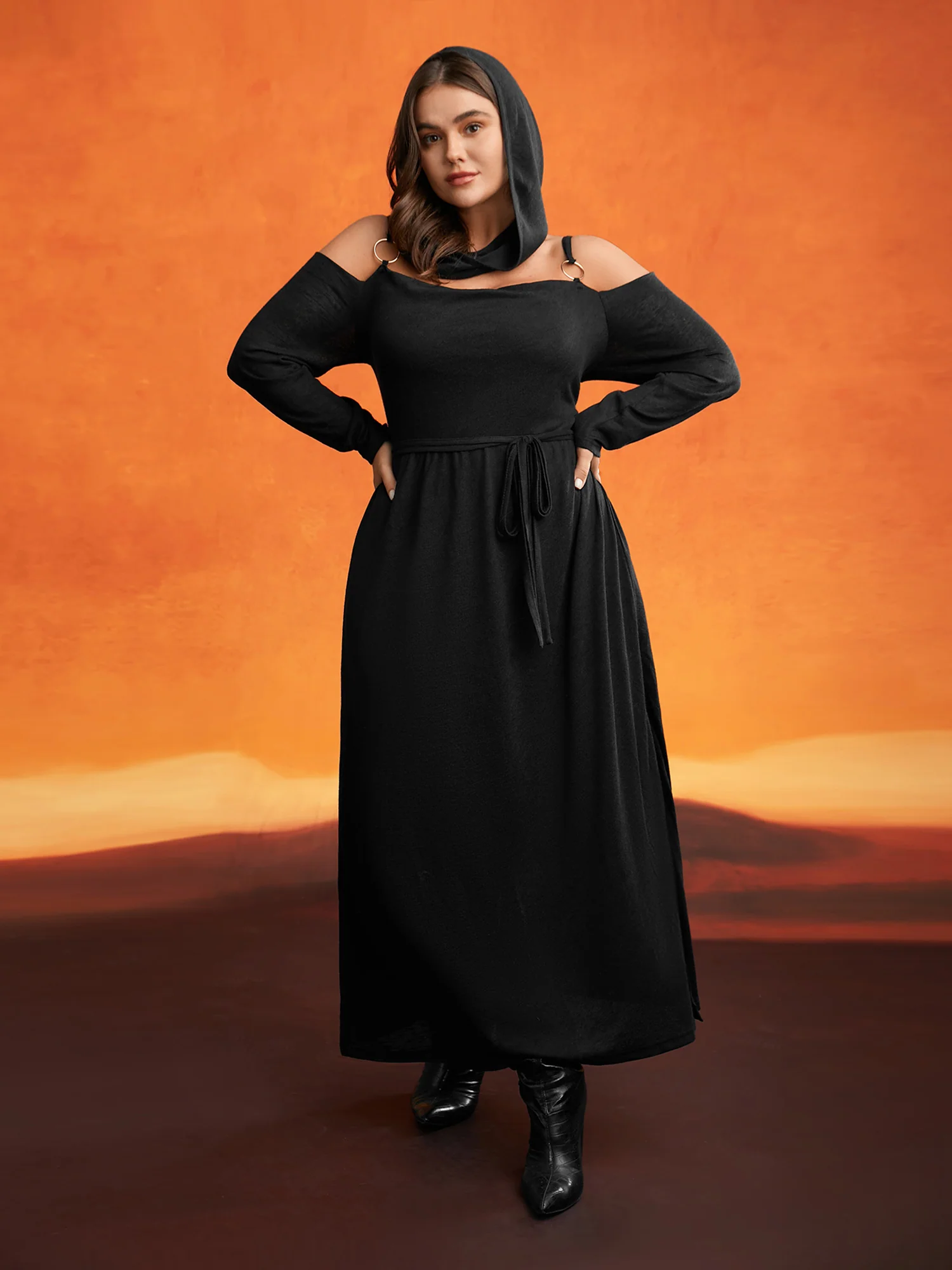 Obsidian Side Slit Accents Maxi Dress - Image 5