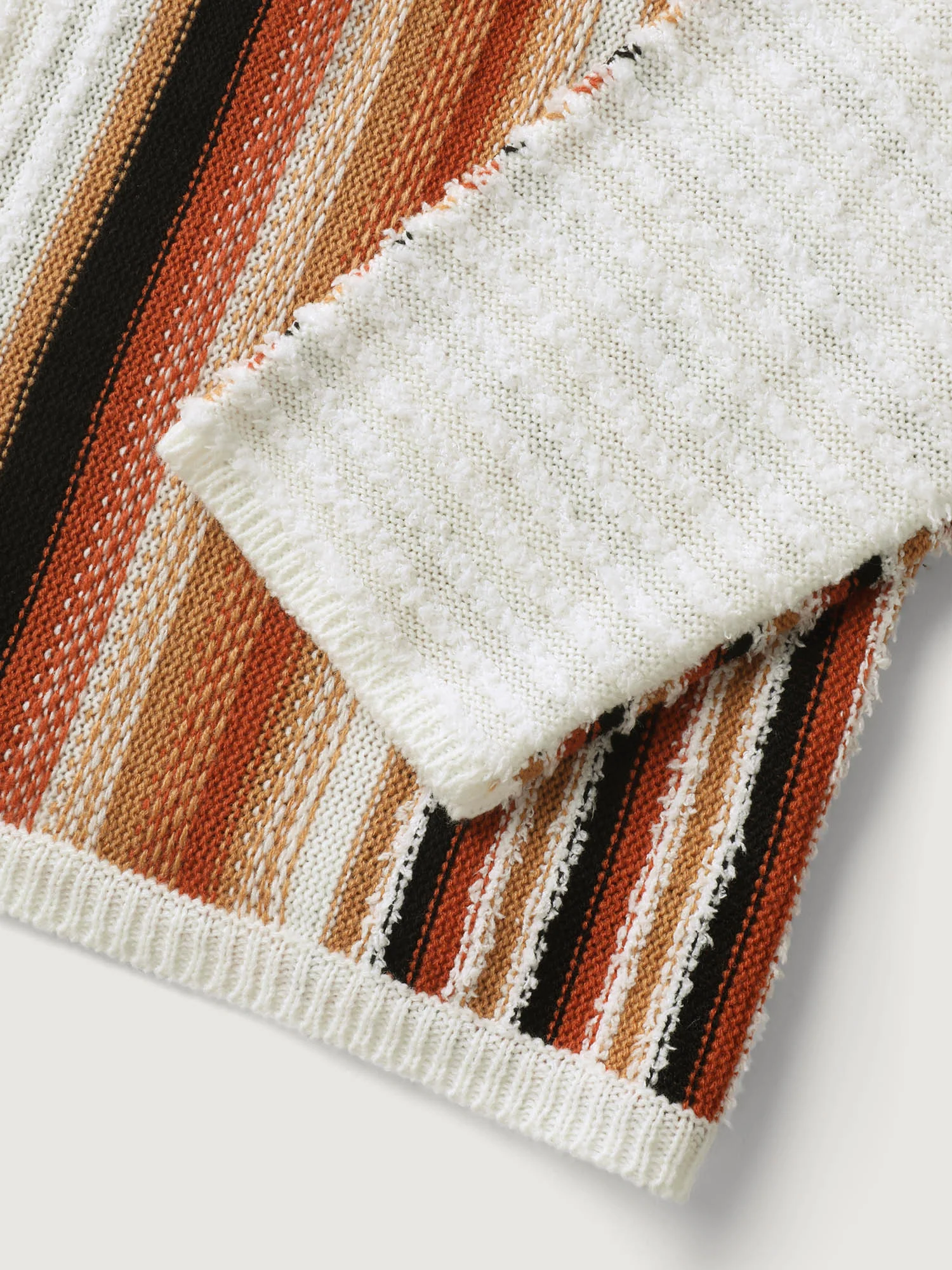 Earthy Stripes Drop Shoulder Lightweight Pullover - Image 6