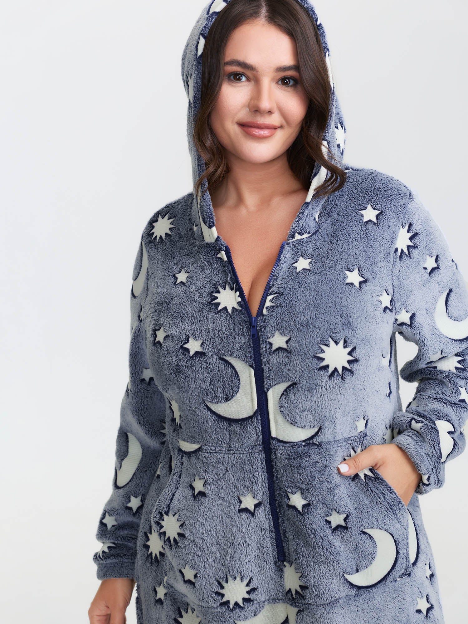 Easy Peezy Fluffy Star Moon Jumpsuit - Image 2