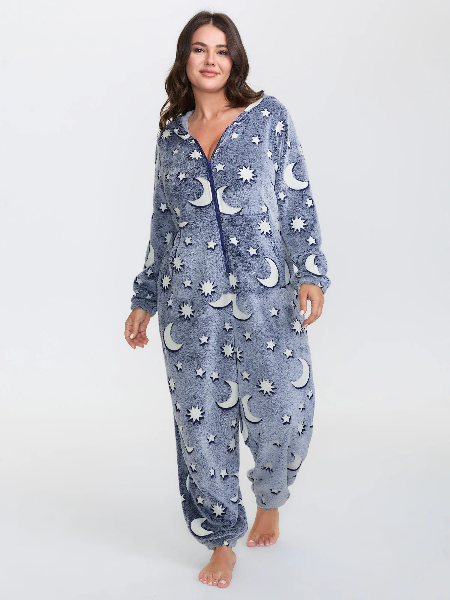 Easy Peezy Fluffy Star Moon Jumpsuit - Image 4