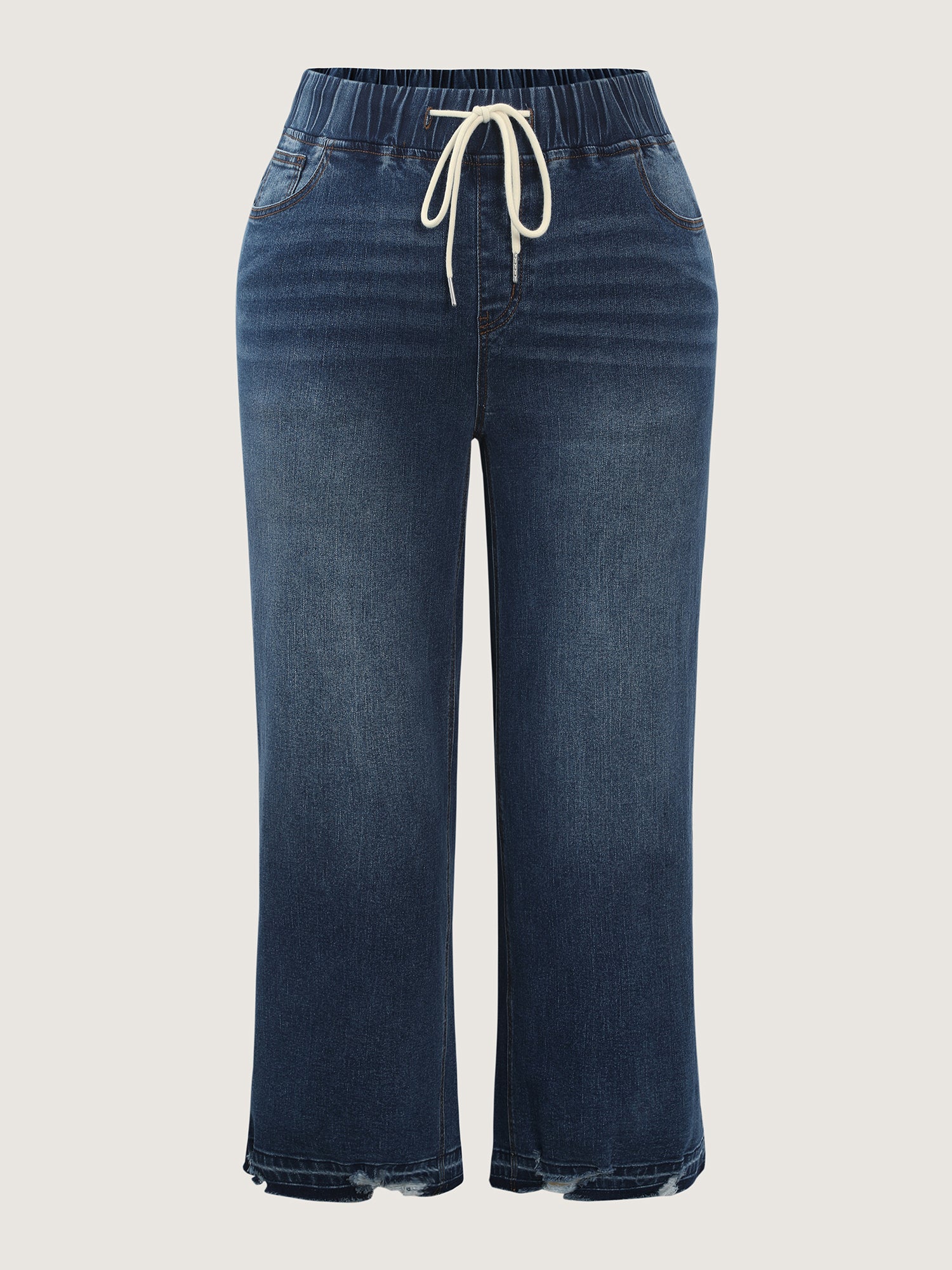 Easy Pull-On Stretchy Wide-Leg Jeans - Image 9