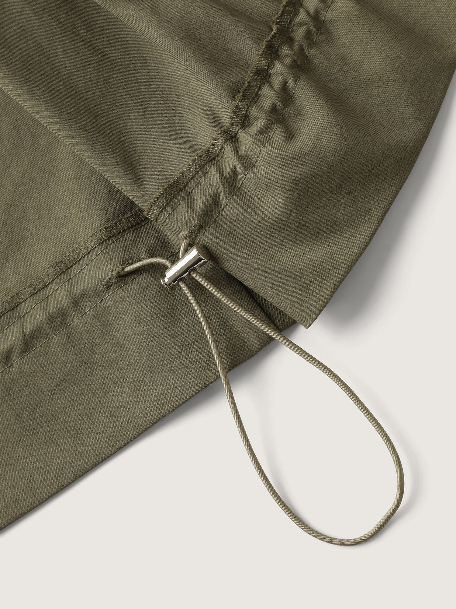 Elastic Adjustable Hem Pockets Jacket - Image 6