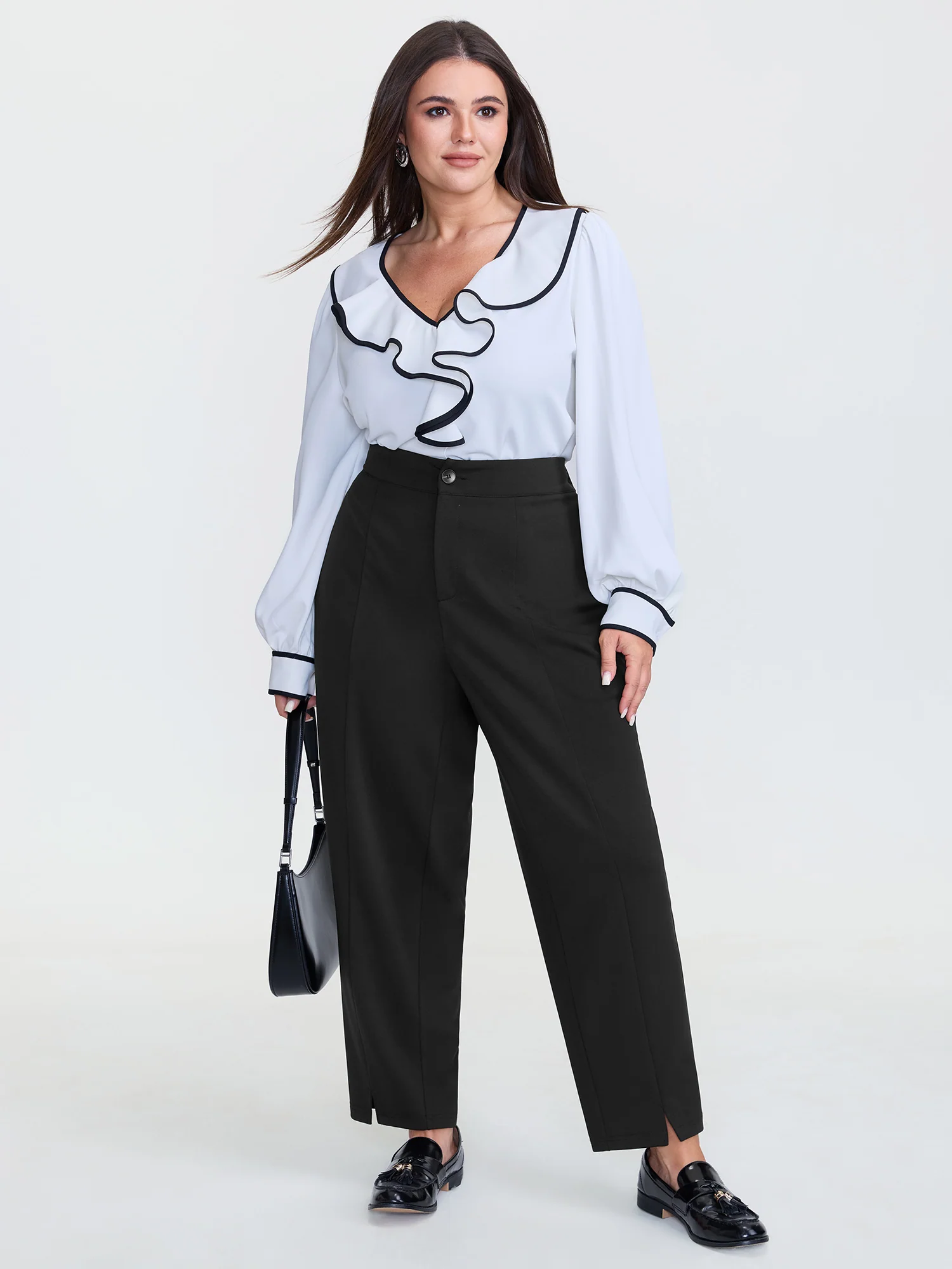 Elastic Back Waistband Pants - Image 2