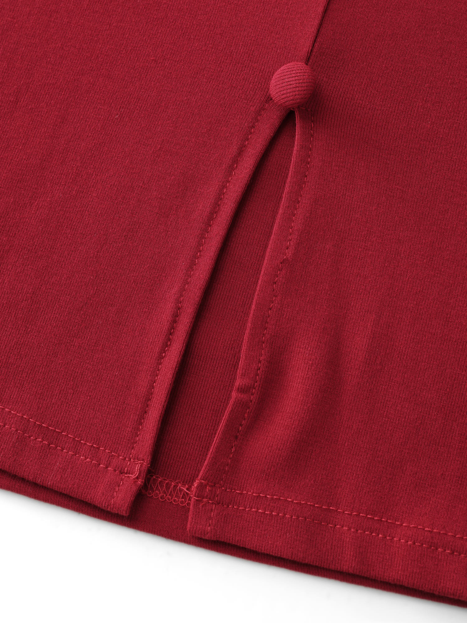 Elastic Button Detail Fitted Tank Top - Image 6
