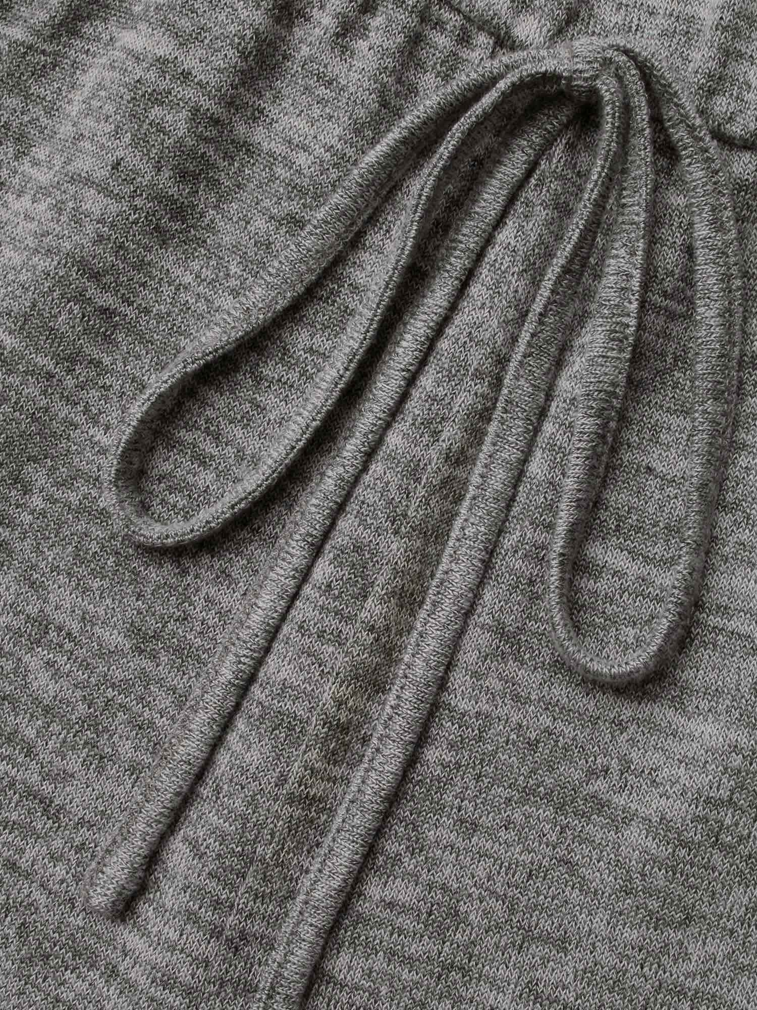 Elastic Waist Overlap Collar Lounge Jumpsuit - Image 6