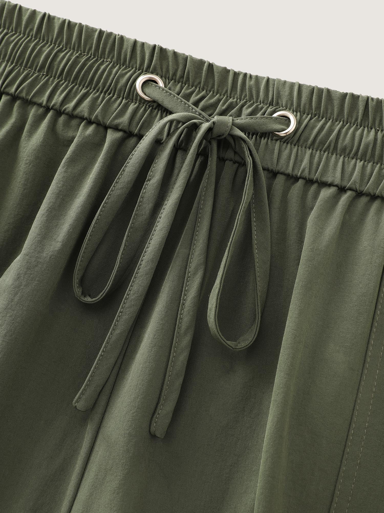 Elastic Waist Pocket Cargo Sweatpants - Image 7