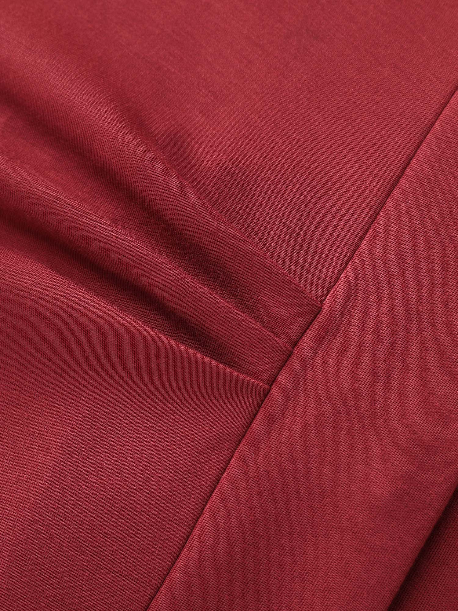 Elegant Knotted Side Pockets Midi Dress - Image 5