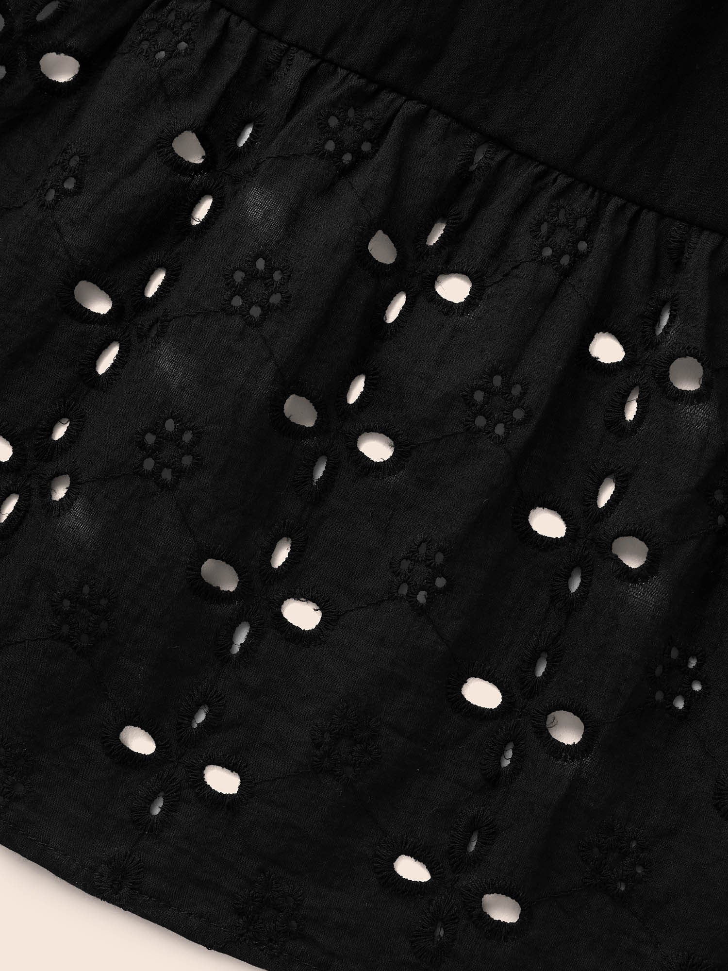 Embroidered Flare Cuffs Midi Dress - Image 6