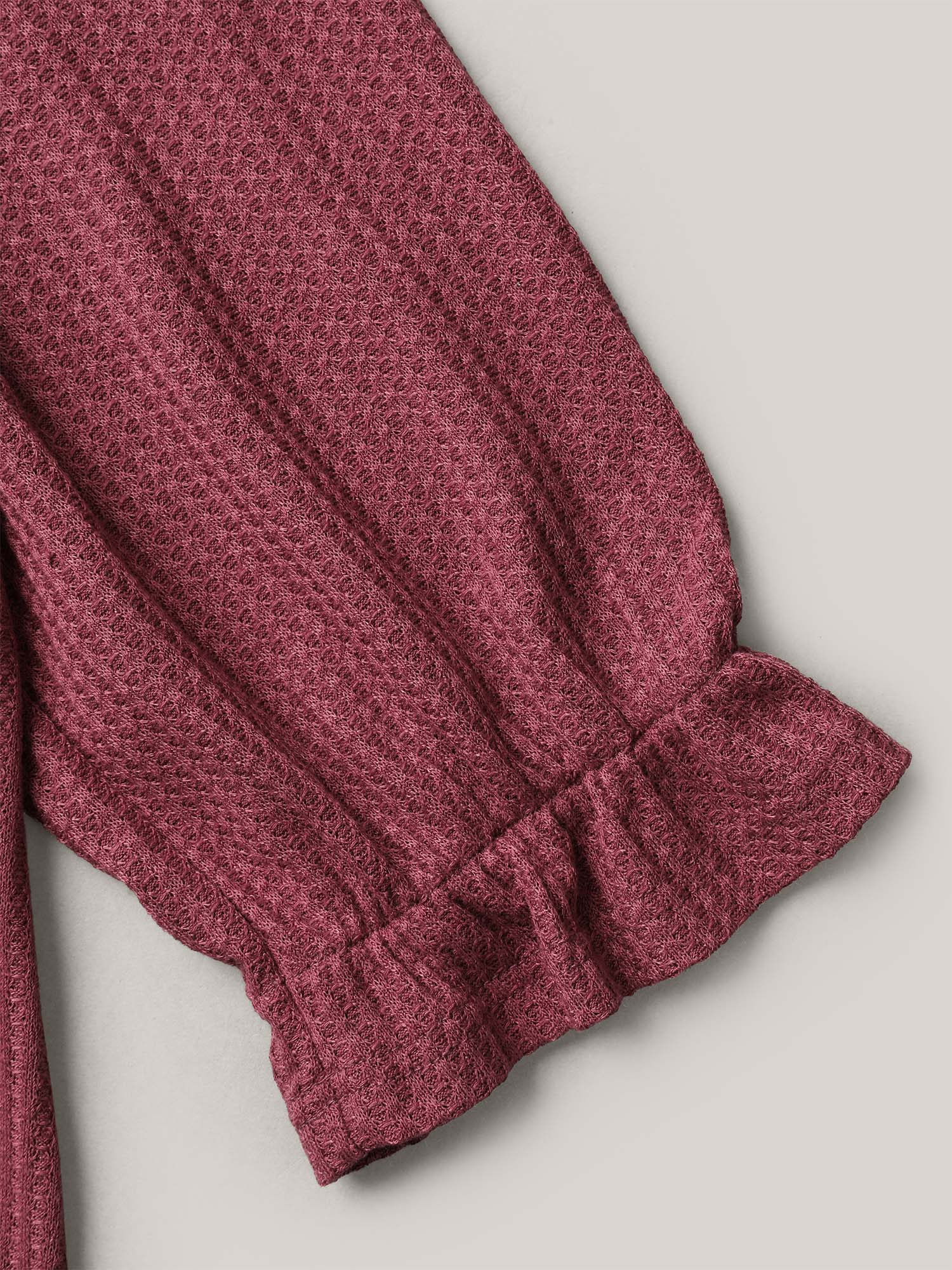 Embroidered Neck-Tie Ruffles Top - Image 7