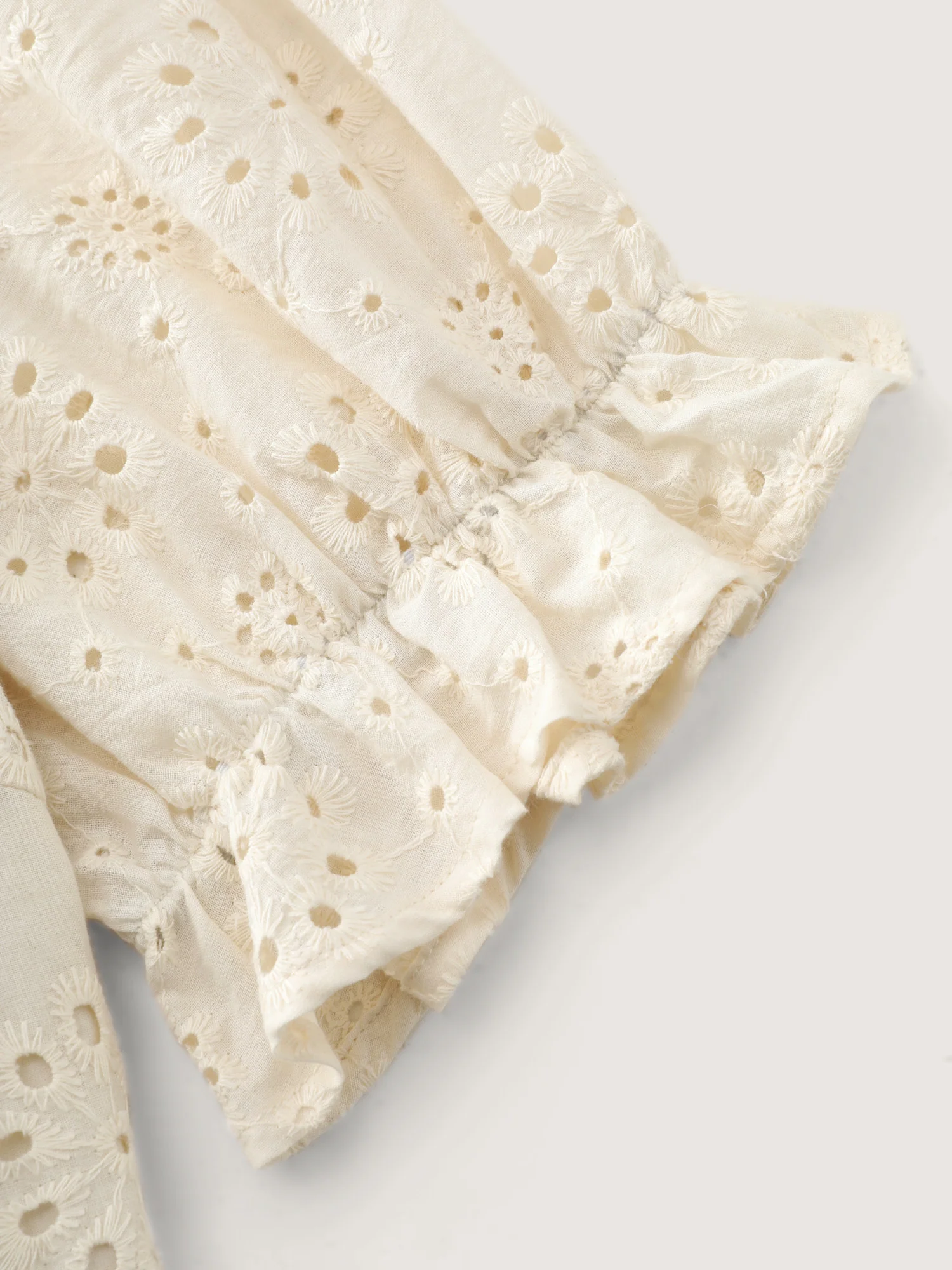 Embroidered Notched Collar Mini Dress - Image 6