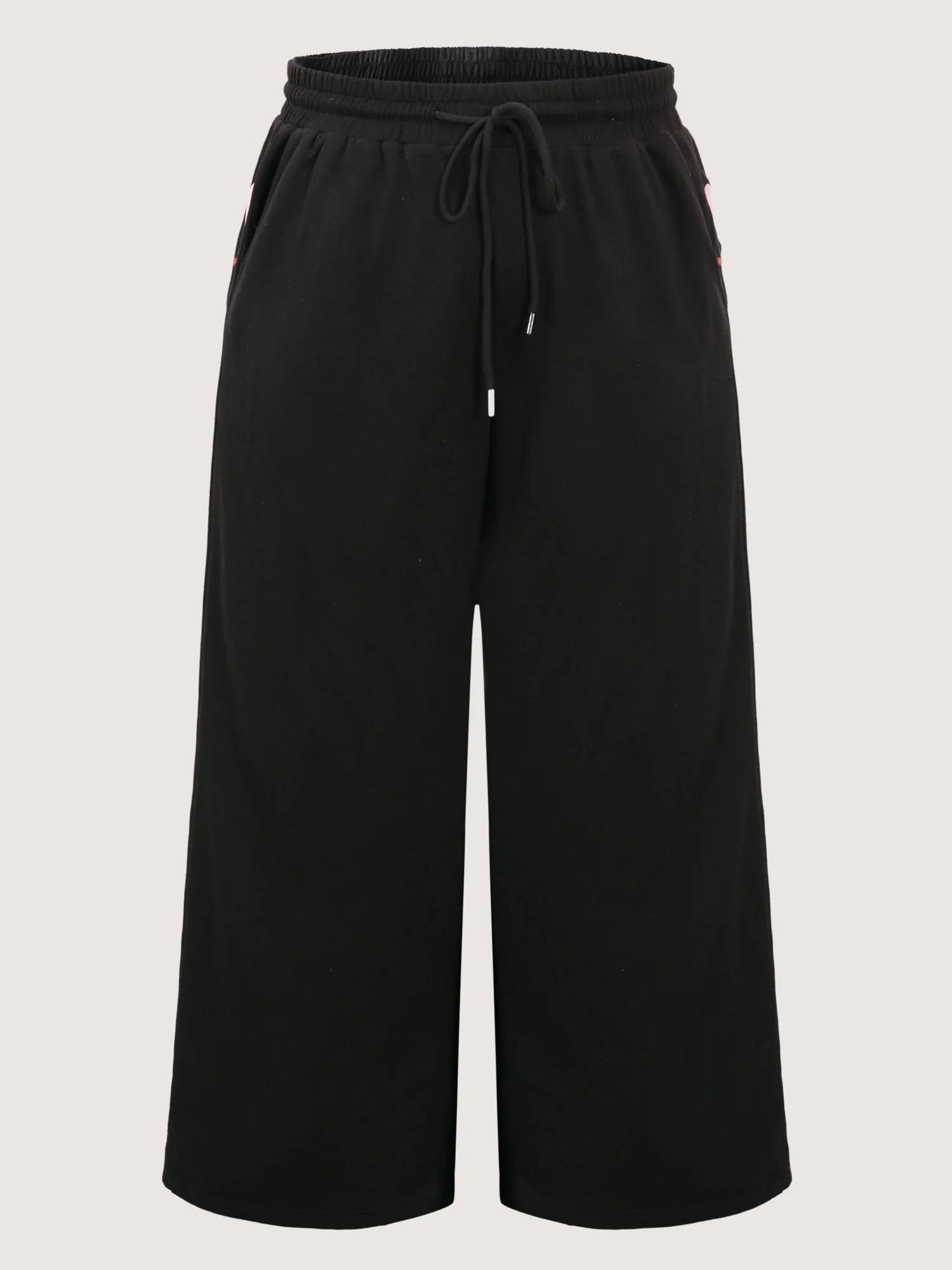 Embroidered Side Panel Stretchy Pants - Image 9