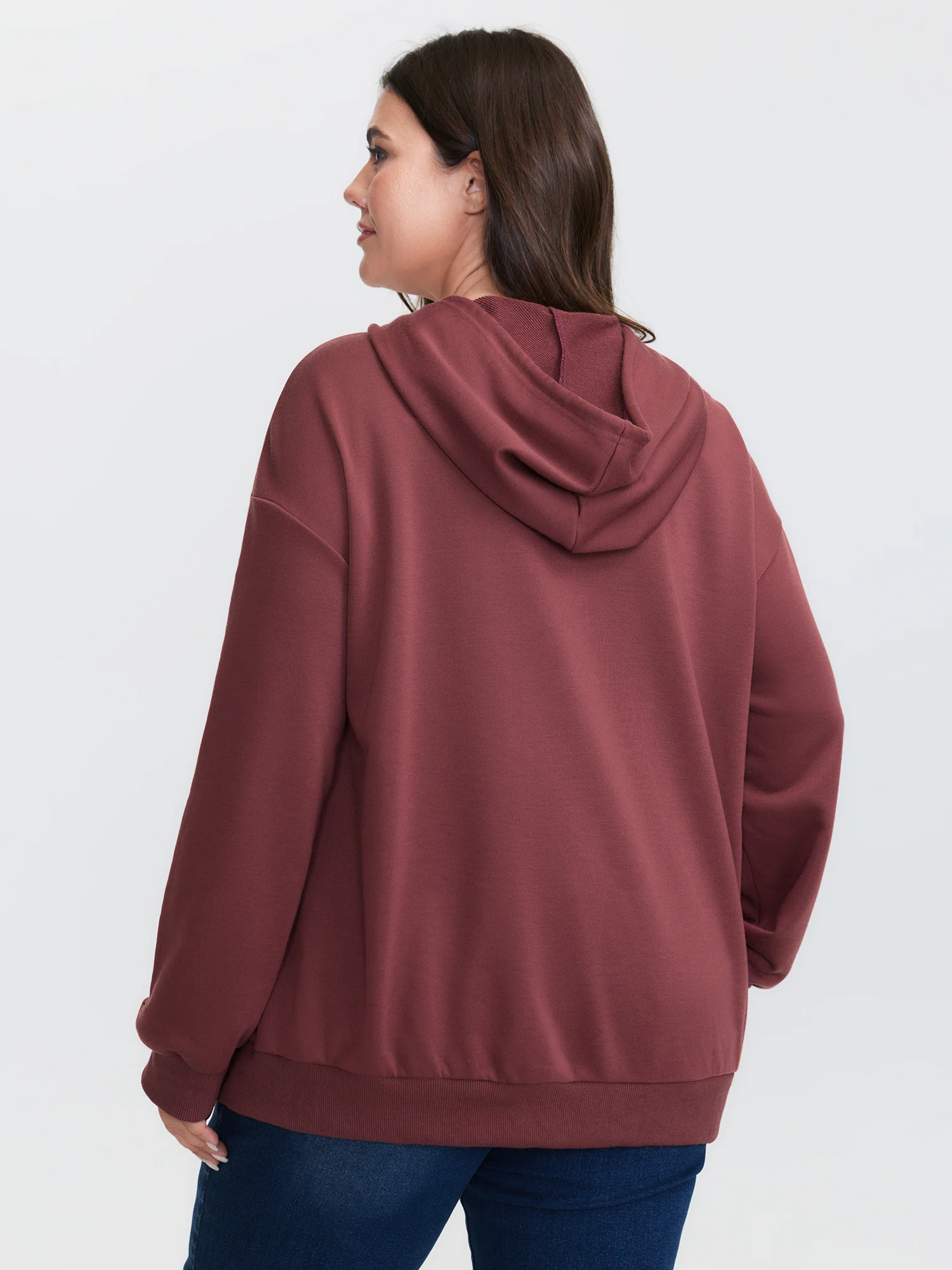 Embroidered Sleeve Pockets Hoodie - Image 5