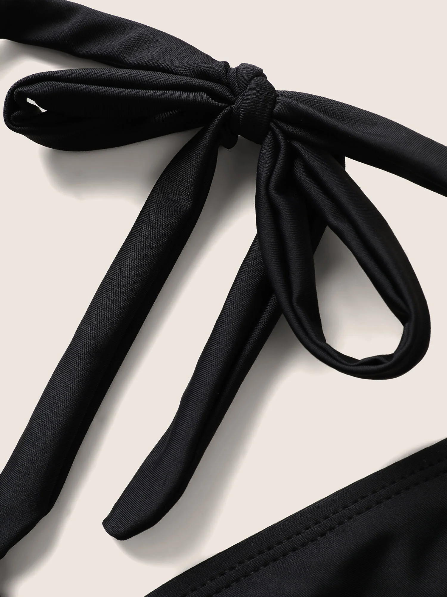 Embroidered Wrap Tie Knot Swim Top - Image 6