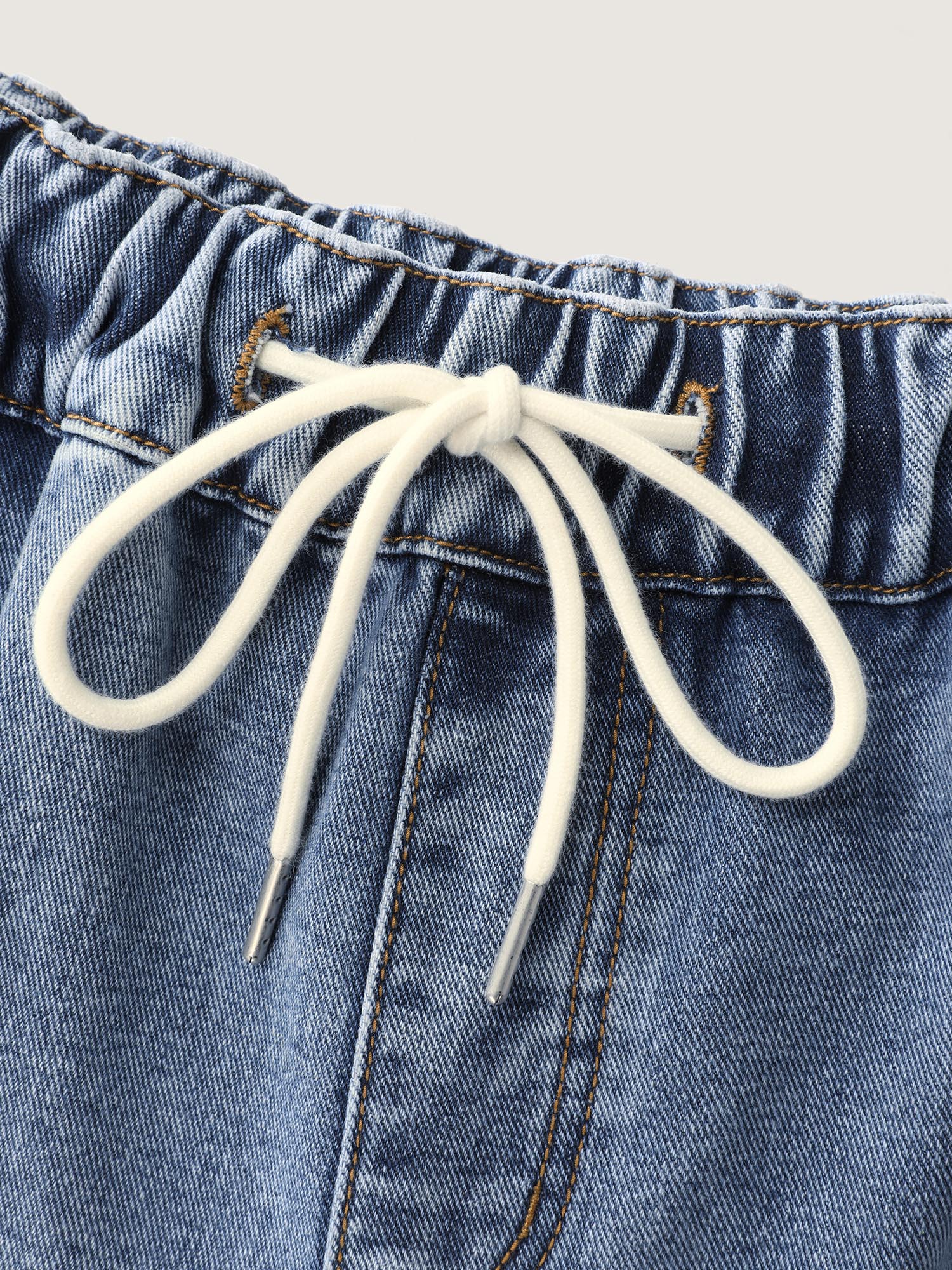 Everyday Stretchy Straight-Leg Denim Shorts - Image 8