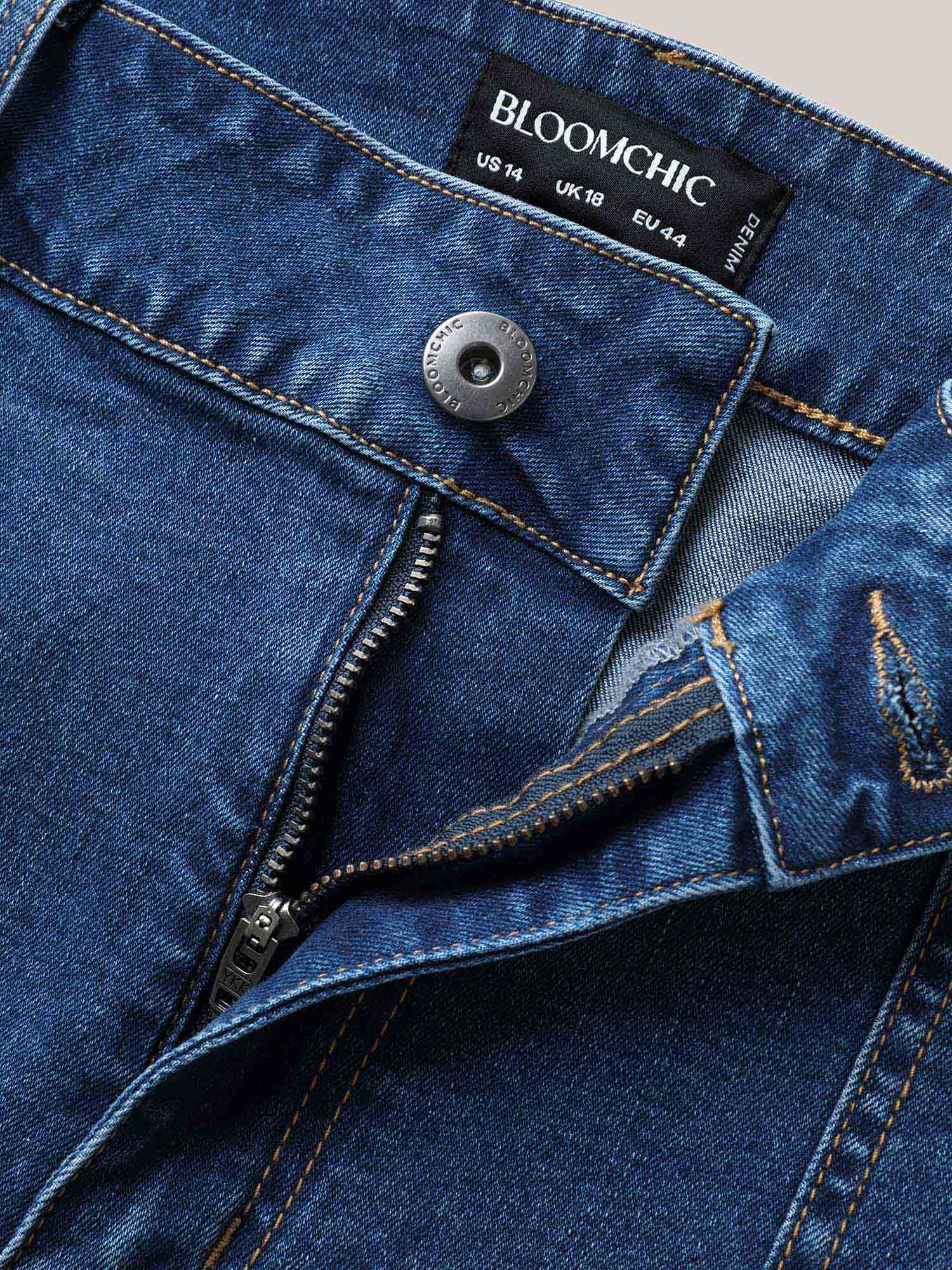 Faded Straight-Leg Denim Shorts - Image 6