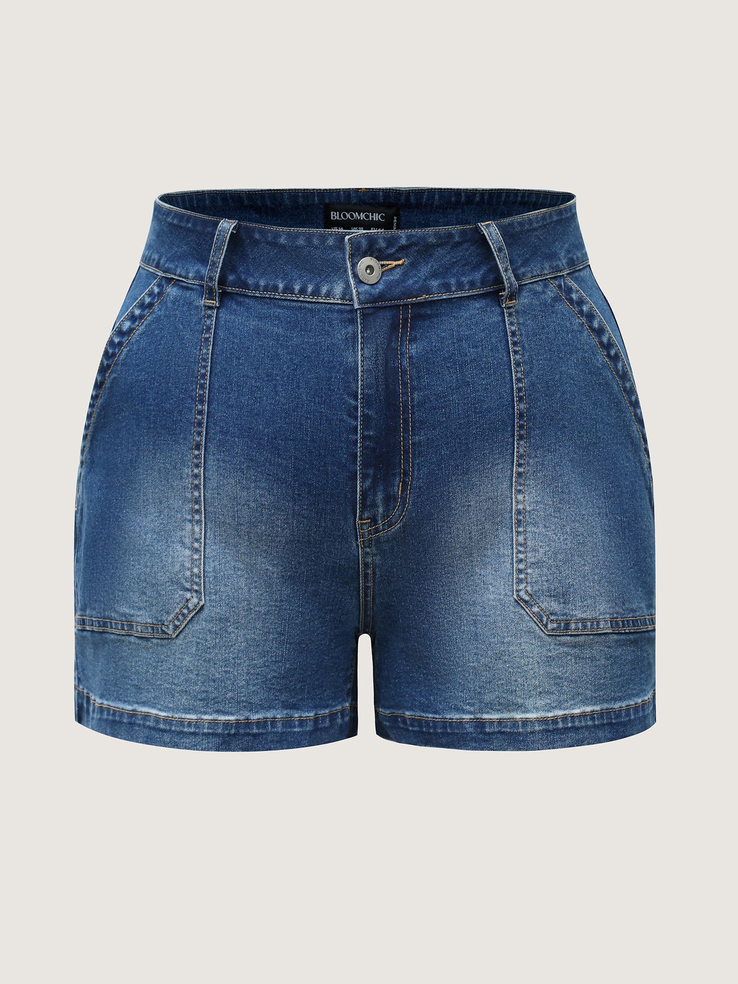 Faded Straight-Leg Denim Shorts - Image 7