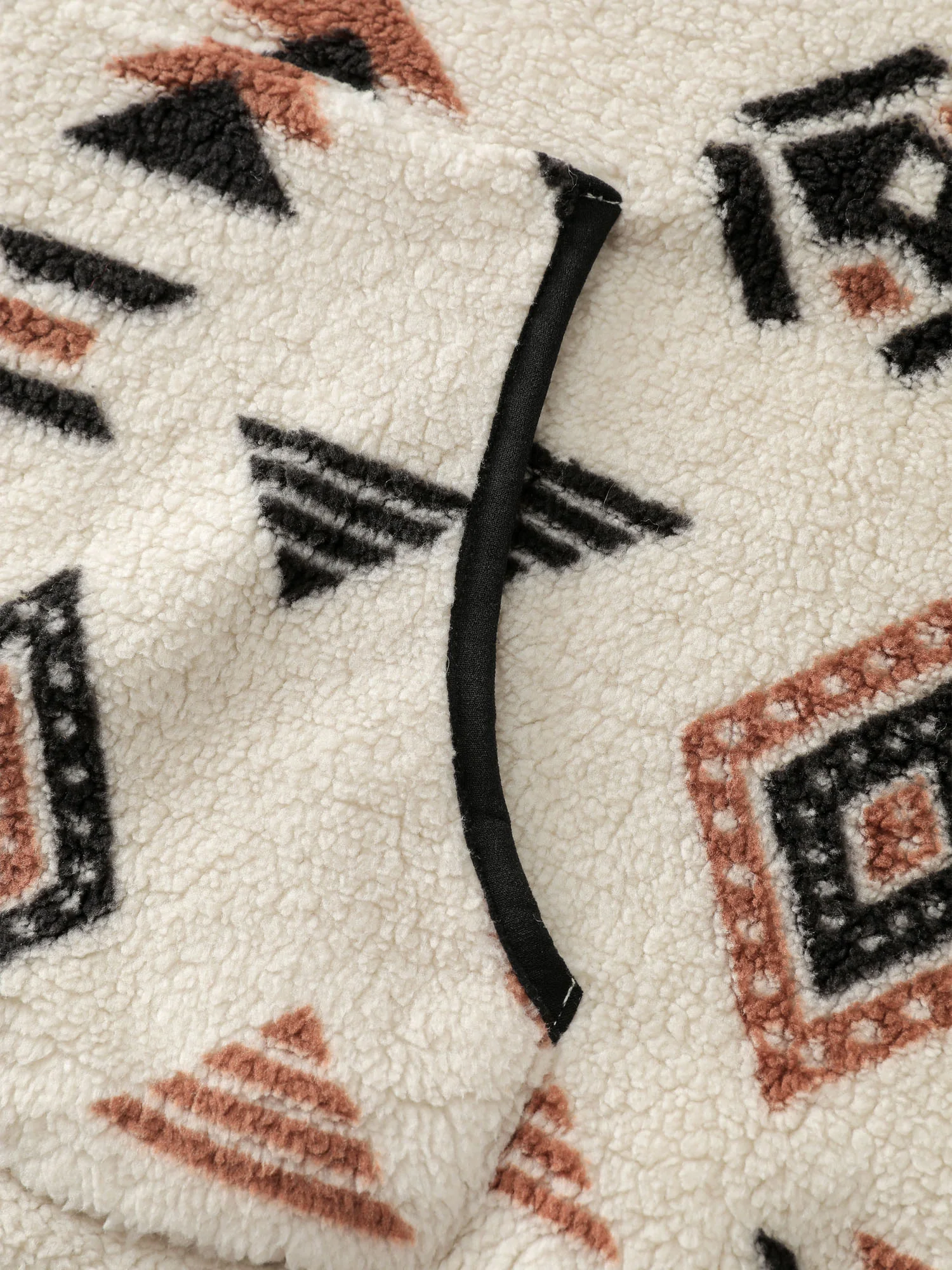Fair Isle Fleece Zipper Sweatshirt - Image 6