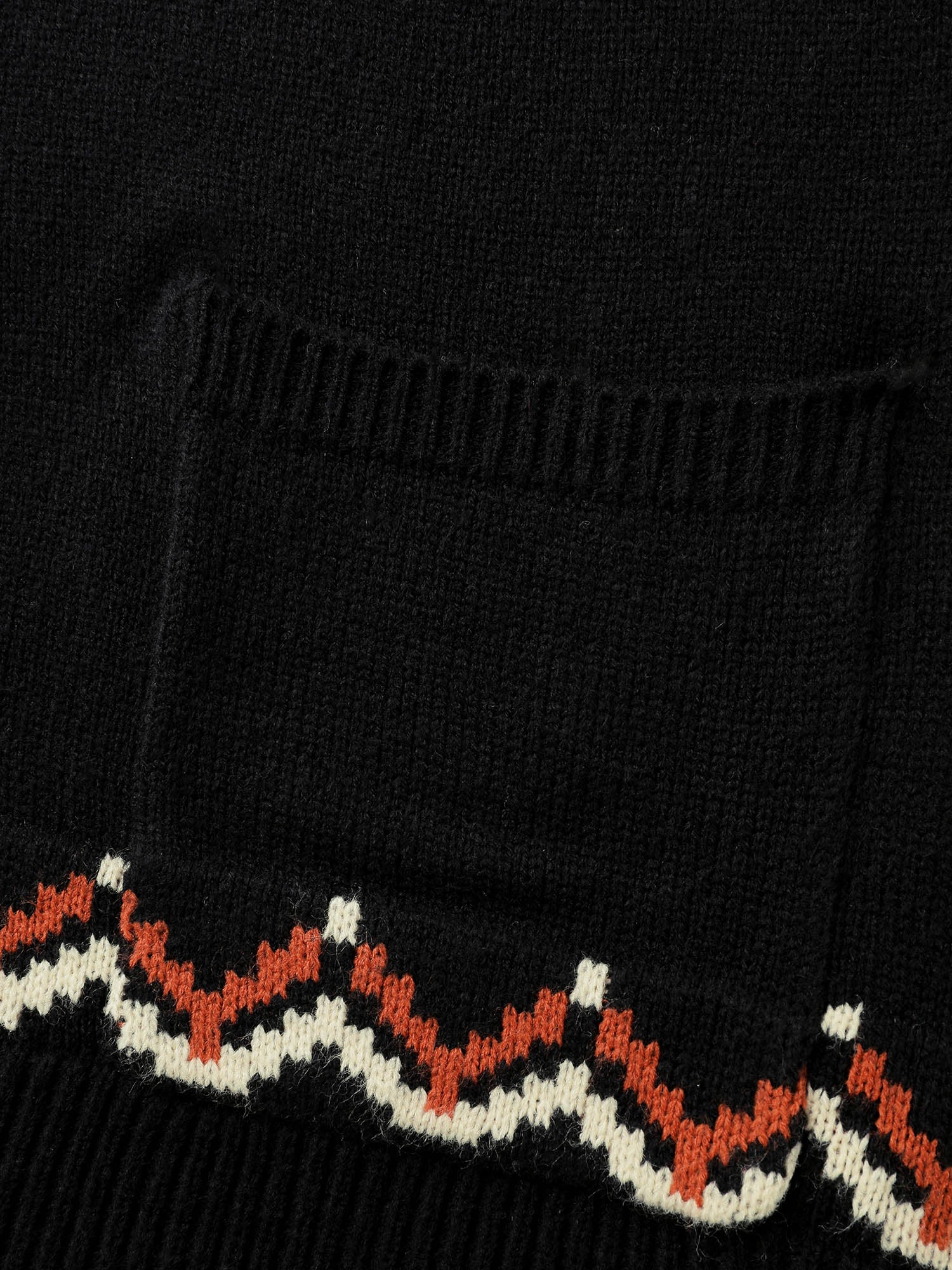Fair Isle Halloween Print Pockets Knit Cardigan - Image 7