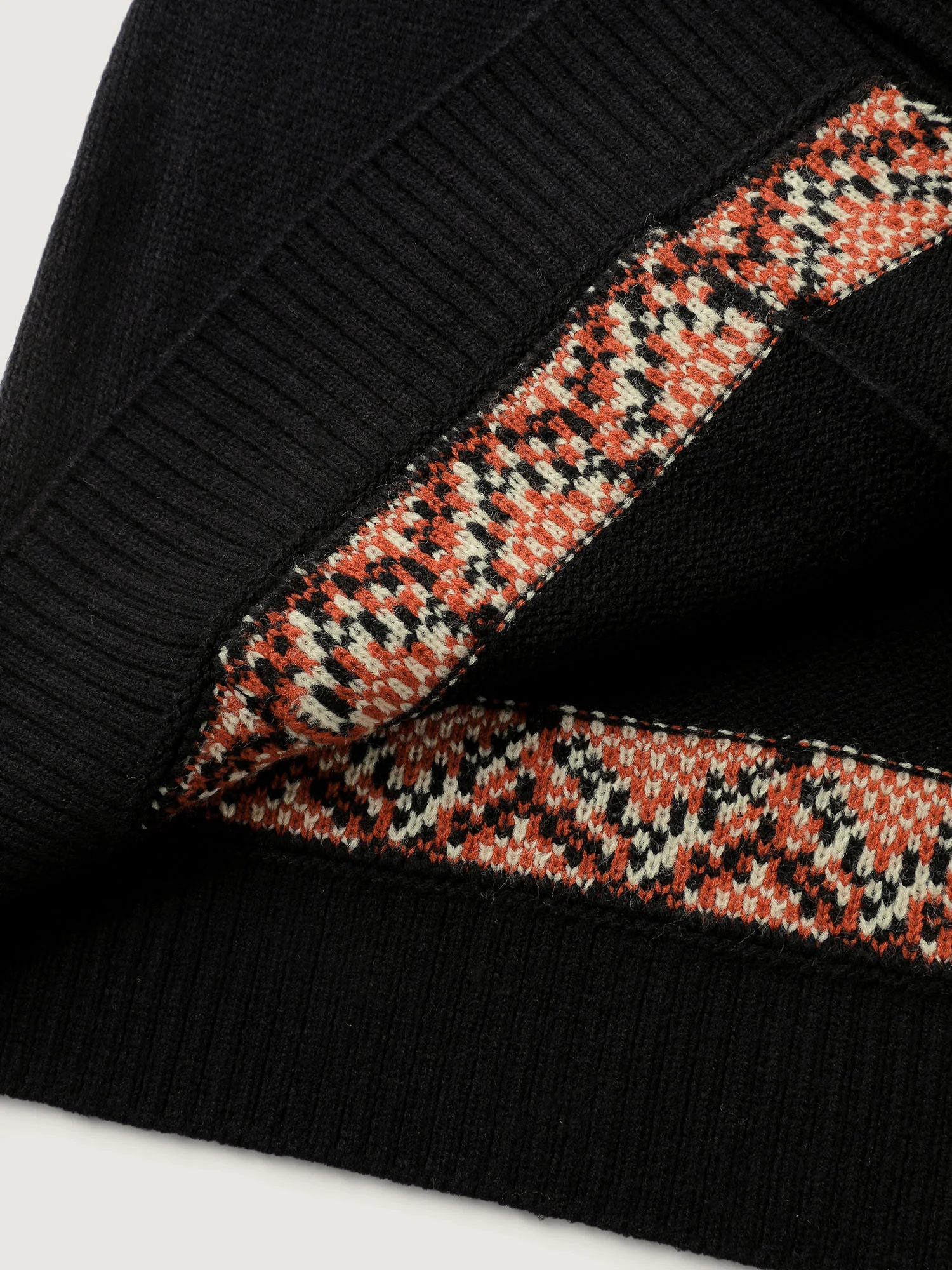 Fair Isle Halloween Print Pockets Knit Cardigan - Image 8