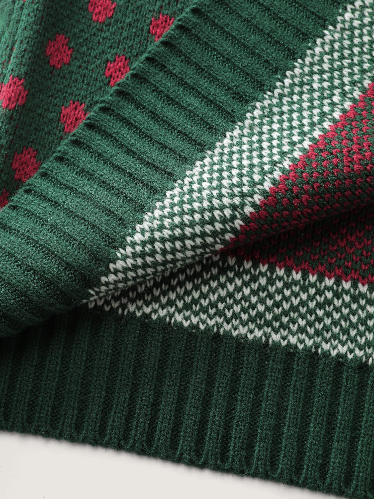 Fair-Isle Holiday Buttons Knit Cardigan - Image 8