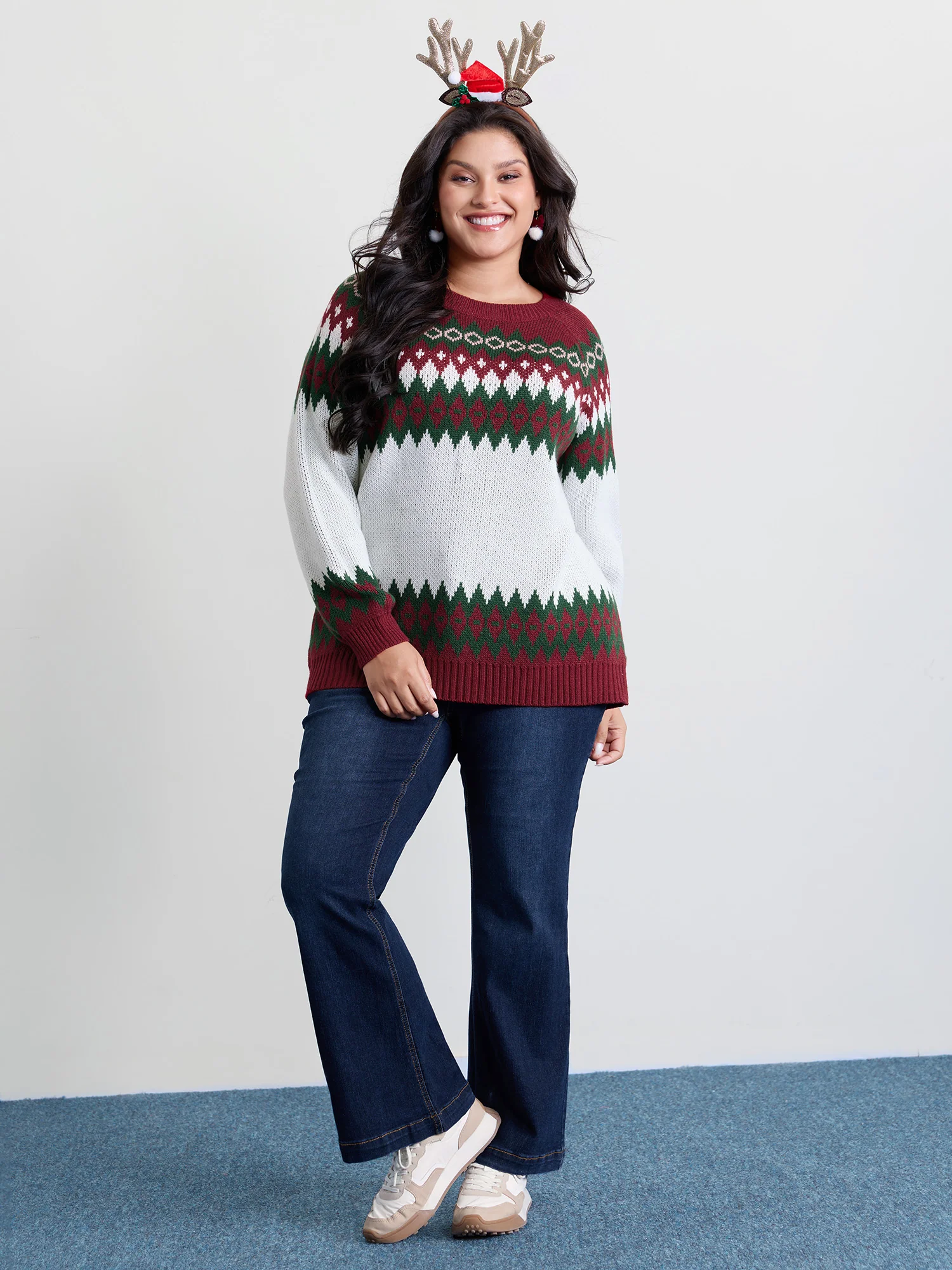 Fair-Isle Holiday Jacquard Pullover - Image 2