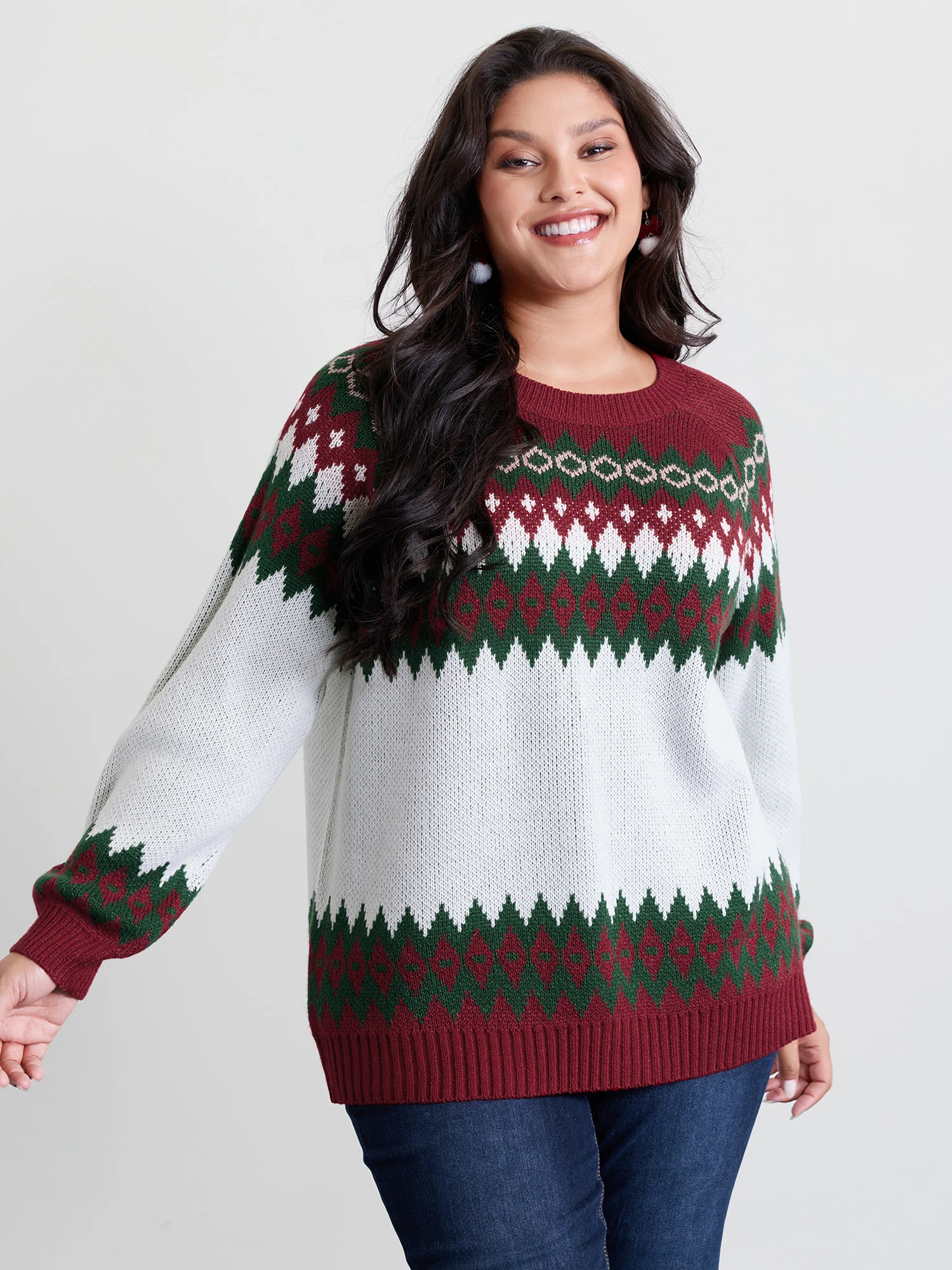 Fair-Isle Holiday Jacquard Pullover - Image 4