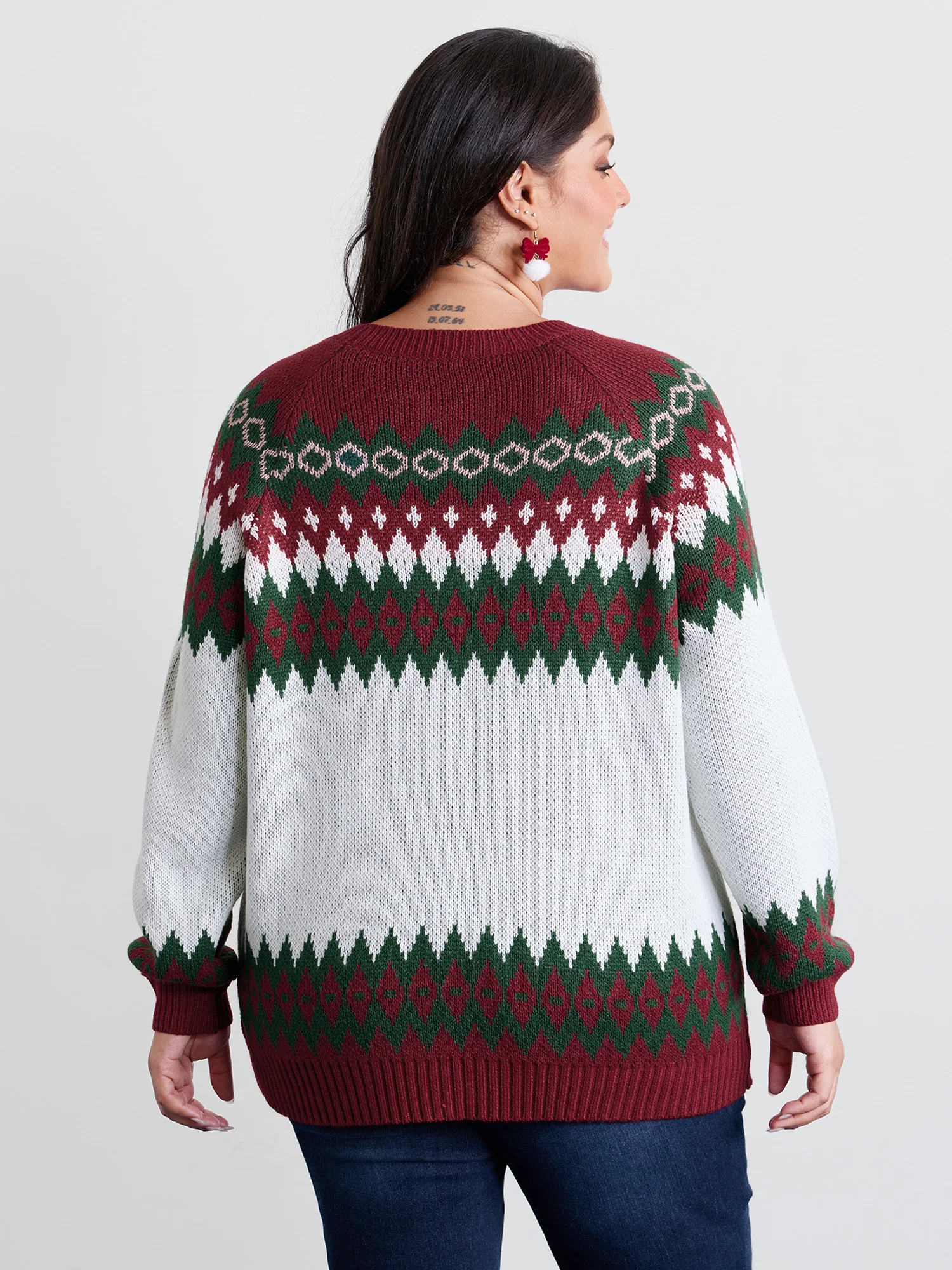 Fair-Isle Holiday Jacquard Pullover - Image 5