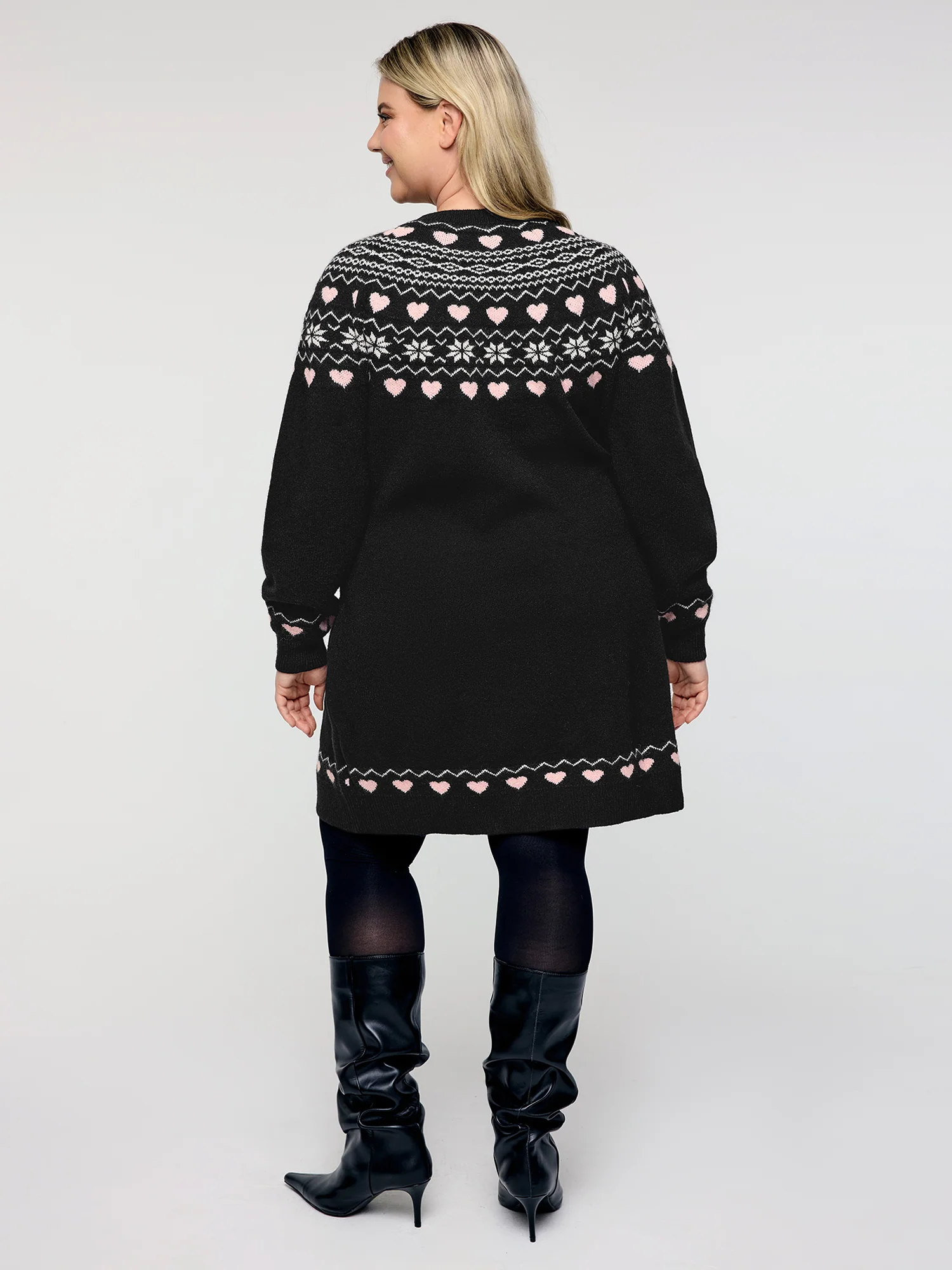 Fair-Isle Jacquard Midi Sweater Dress - Image 4