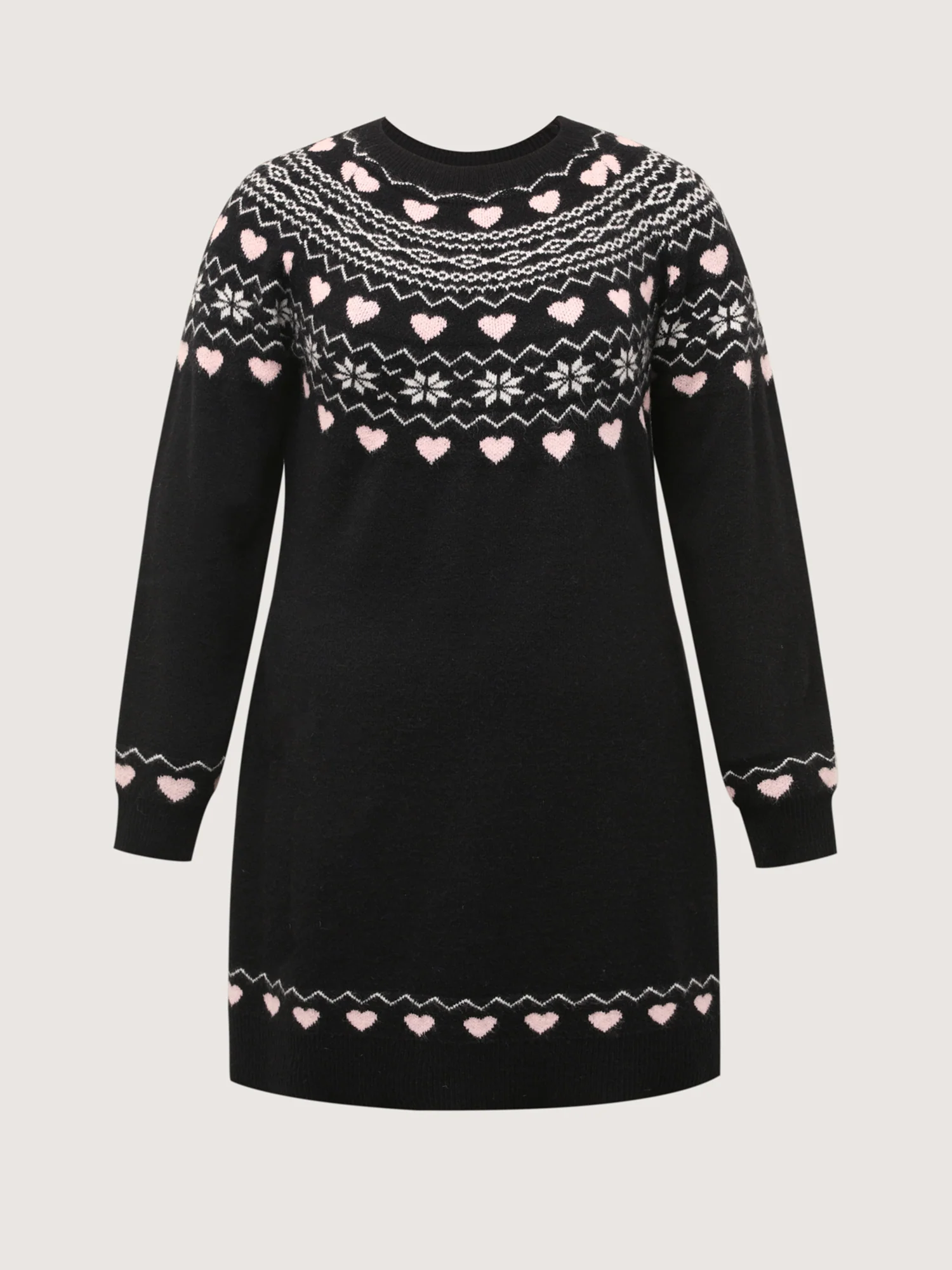 Fair-Isle Jacquard Midi Sweater Dress - Image 7