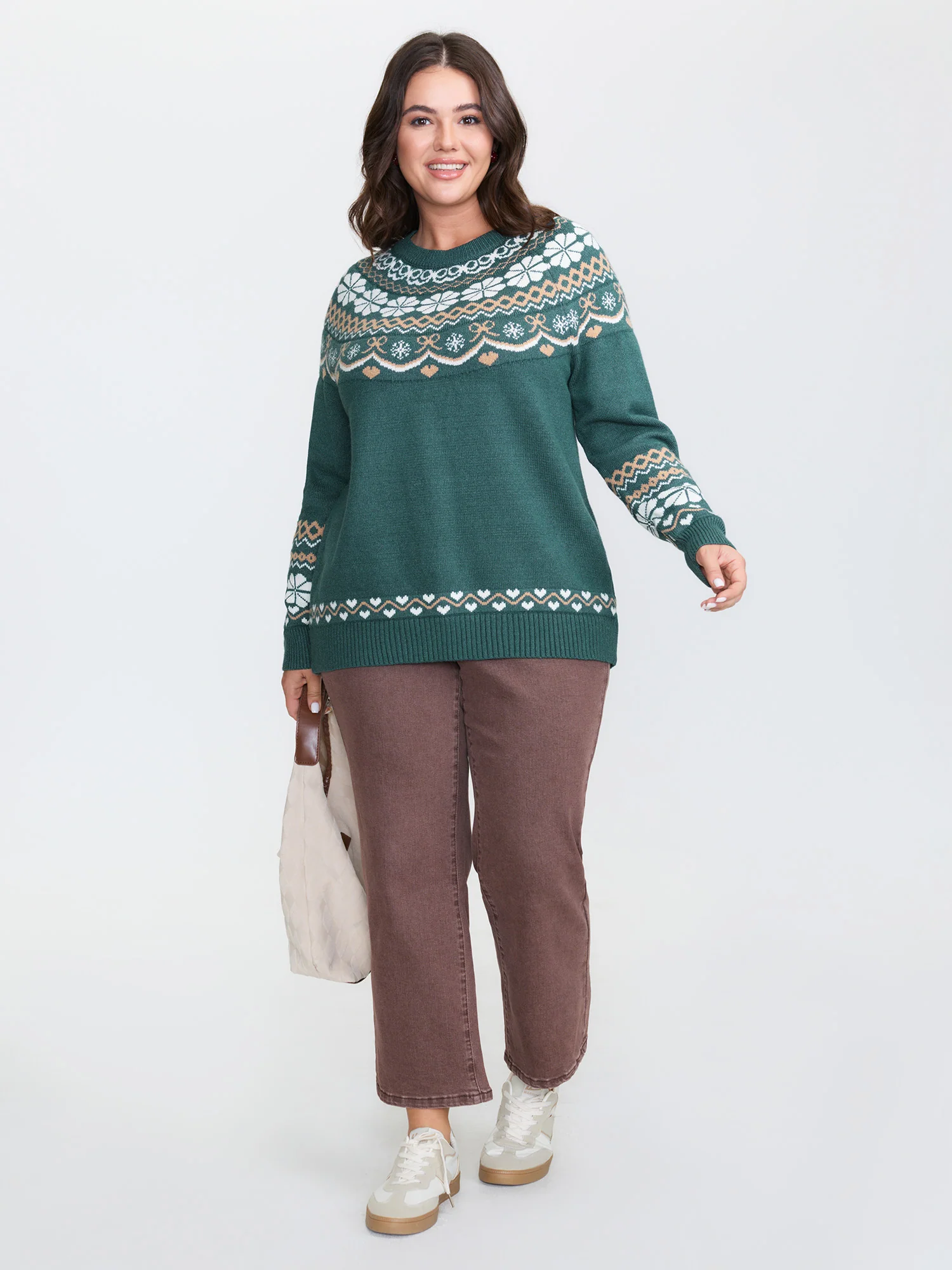 Fair-Isle Jacquard Pattern Pullover - Image 3