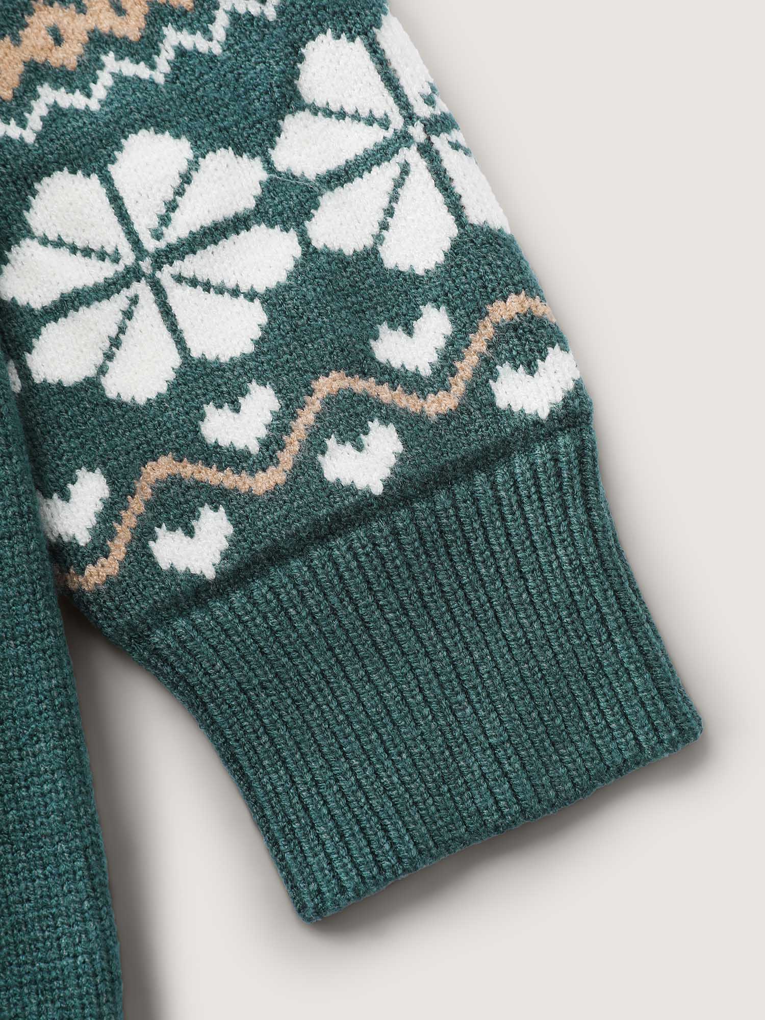 Fair-Isle Jacquard Pattern Pullover - Image 5