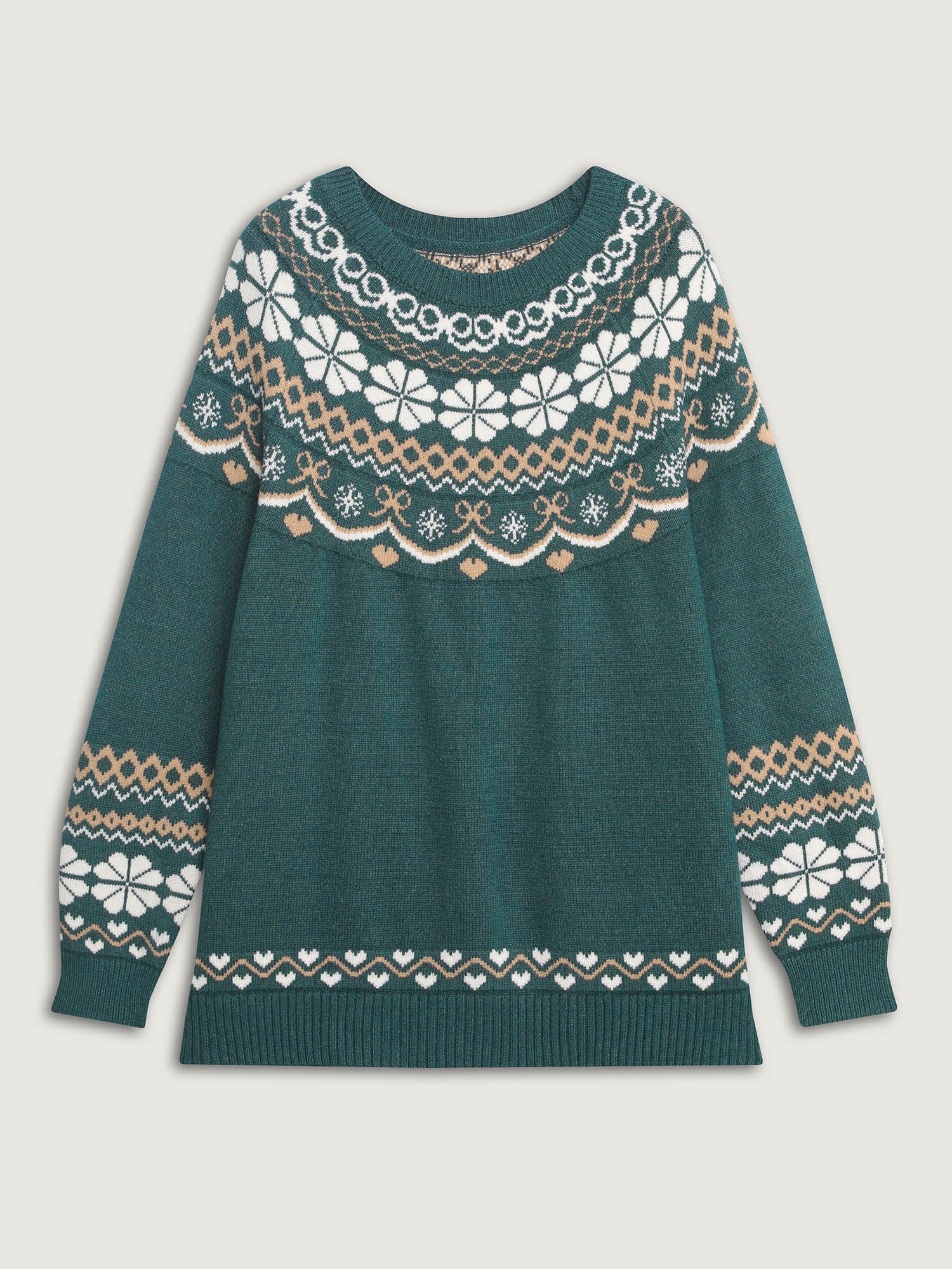 Fair-Isle Jacquard Pattern Pullover - Image 6