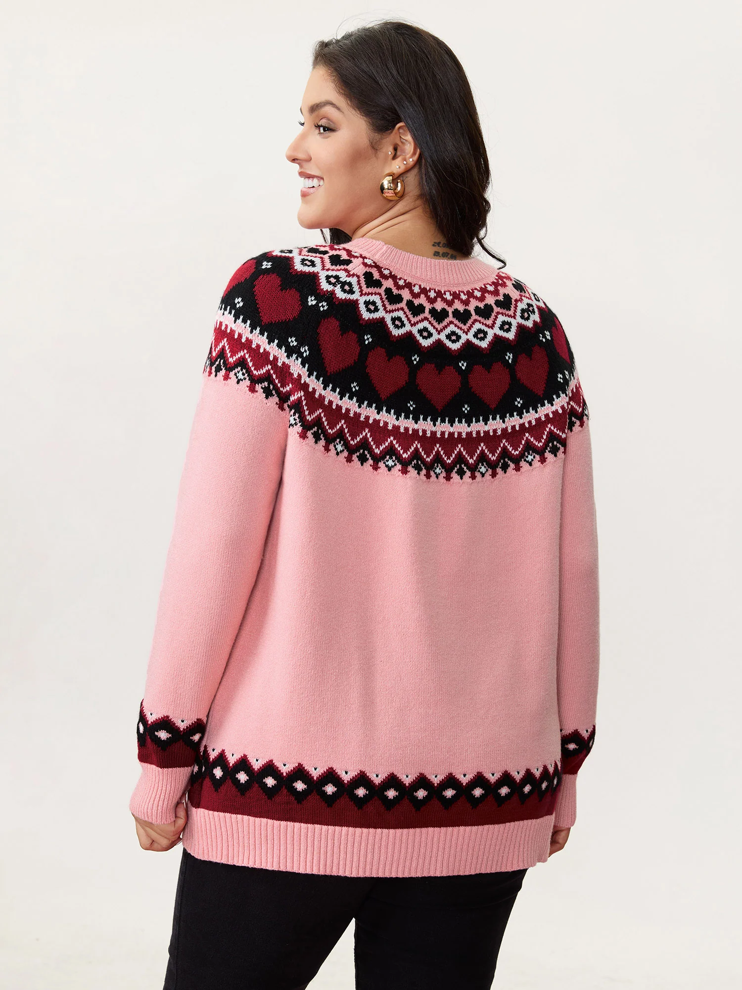 Fair-Isle Love Jacquard Pullover - Image 4