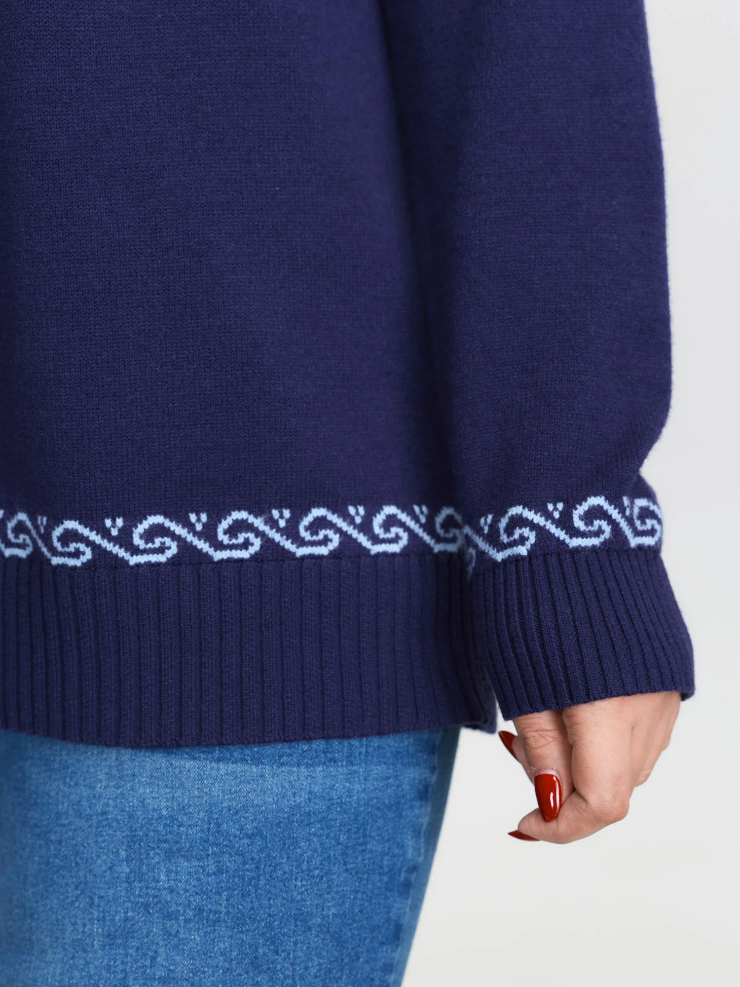 Fair-Isle Nautical Elements Jacquard Pullover - Image 4