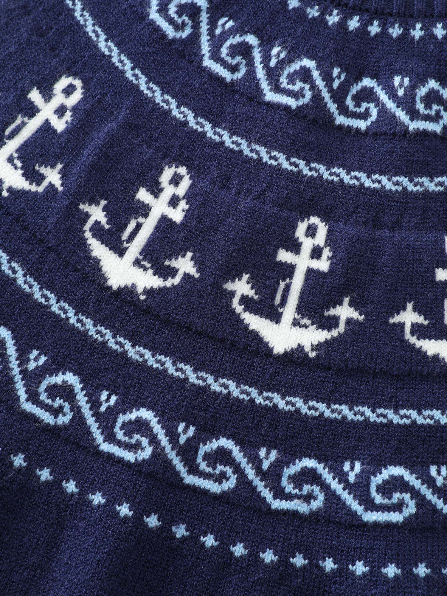 Fair-Isle Nautical Elements Jacquard Pullover - Image 6