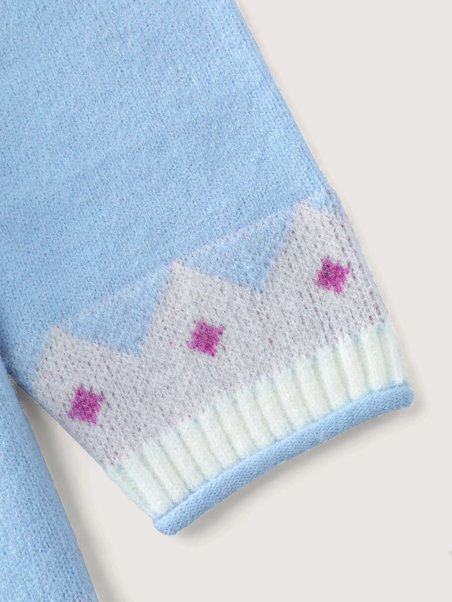 Fair-Isle Pattern Jacquard Round Neck Pullover - Image 6