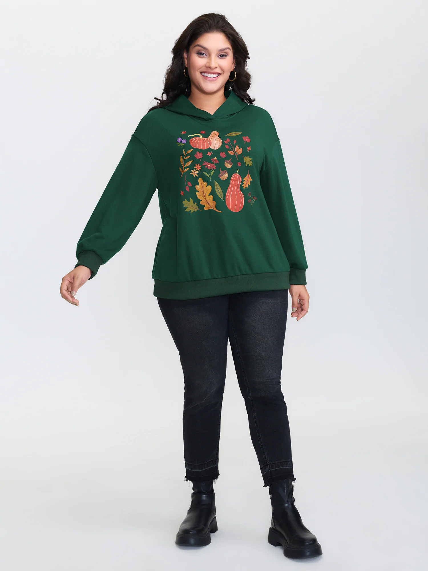 Fall Feeling Pattern Hoodie - Image 3