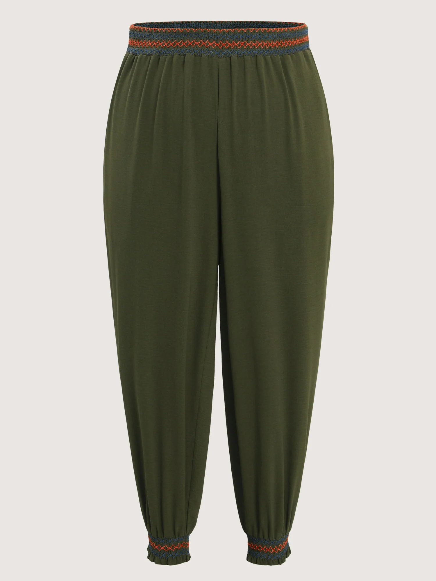 Fancy Shirred Waistband Jogger Pants - Image 8