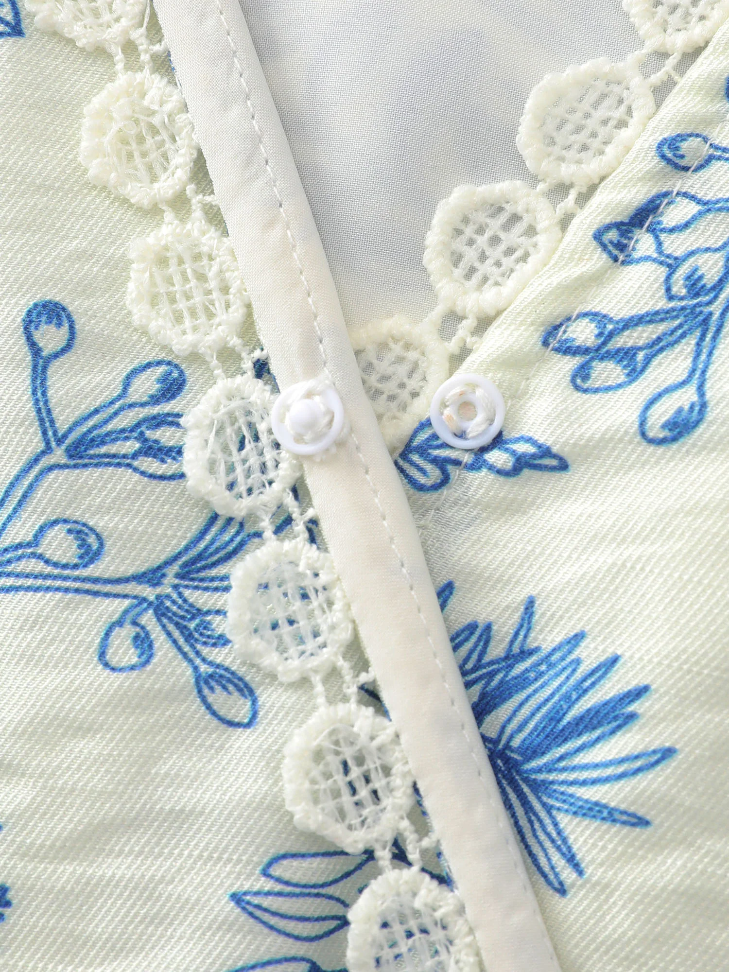 Femme Floral Print Lace Trim Maxi Dress - Image 5