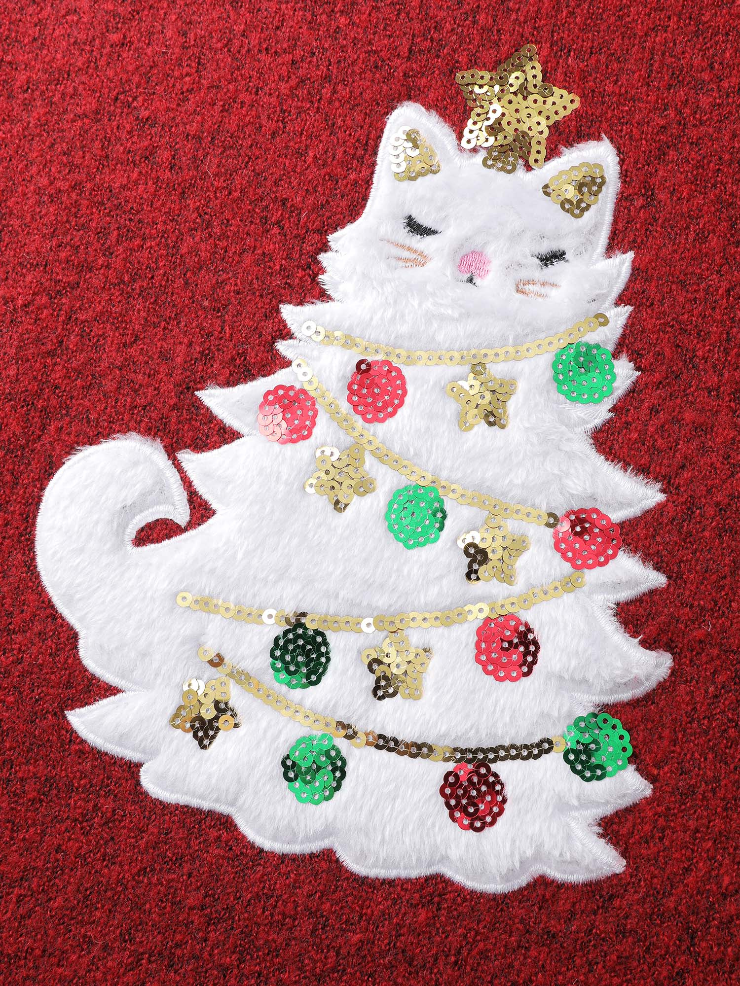 Festive Cat Tree Colorful Pullover - Image 6