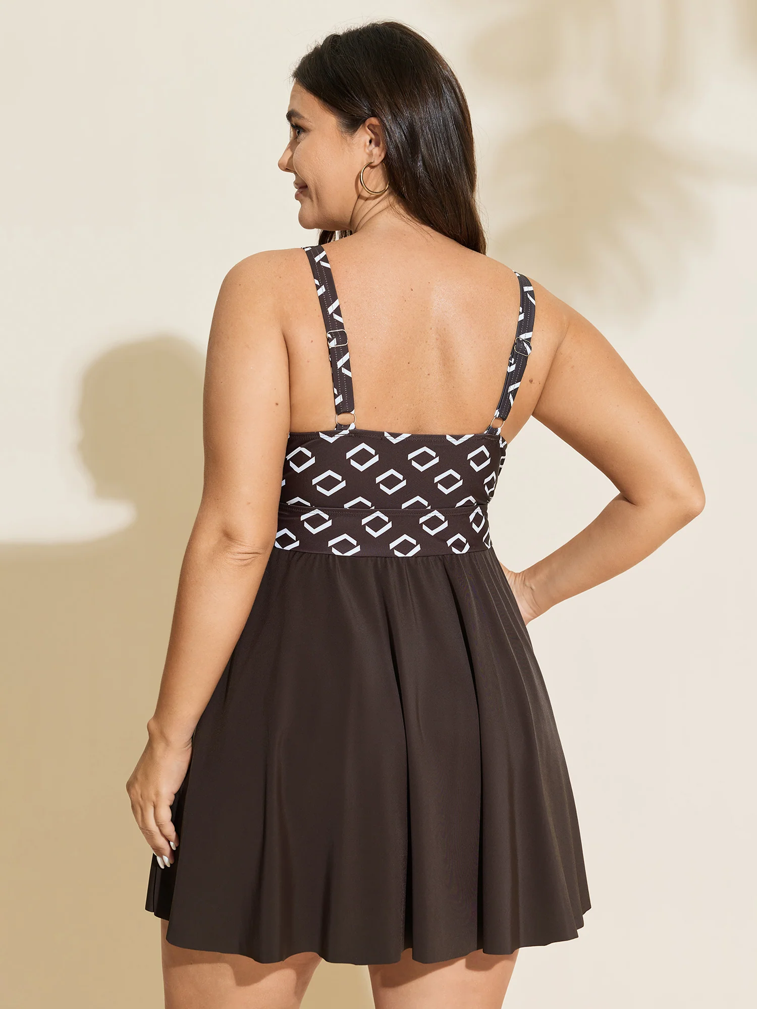 Fit-And-Flare Adjustable Swim Dress - Image 6