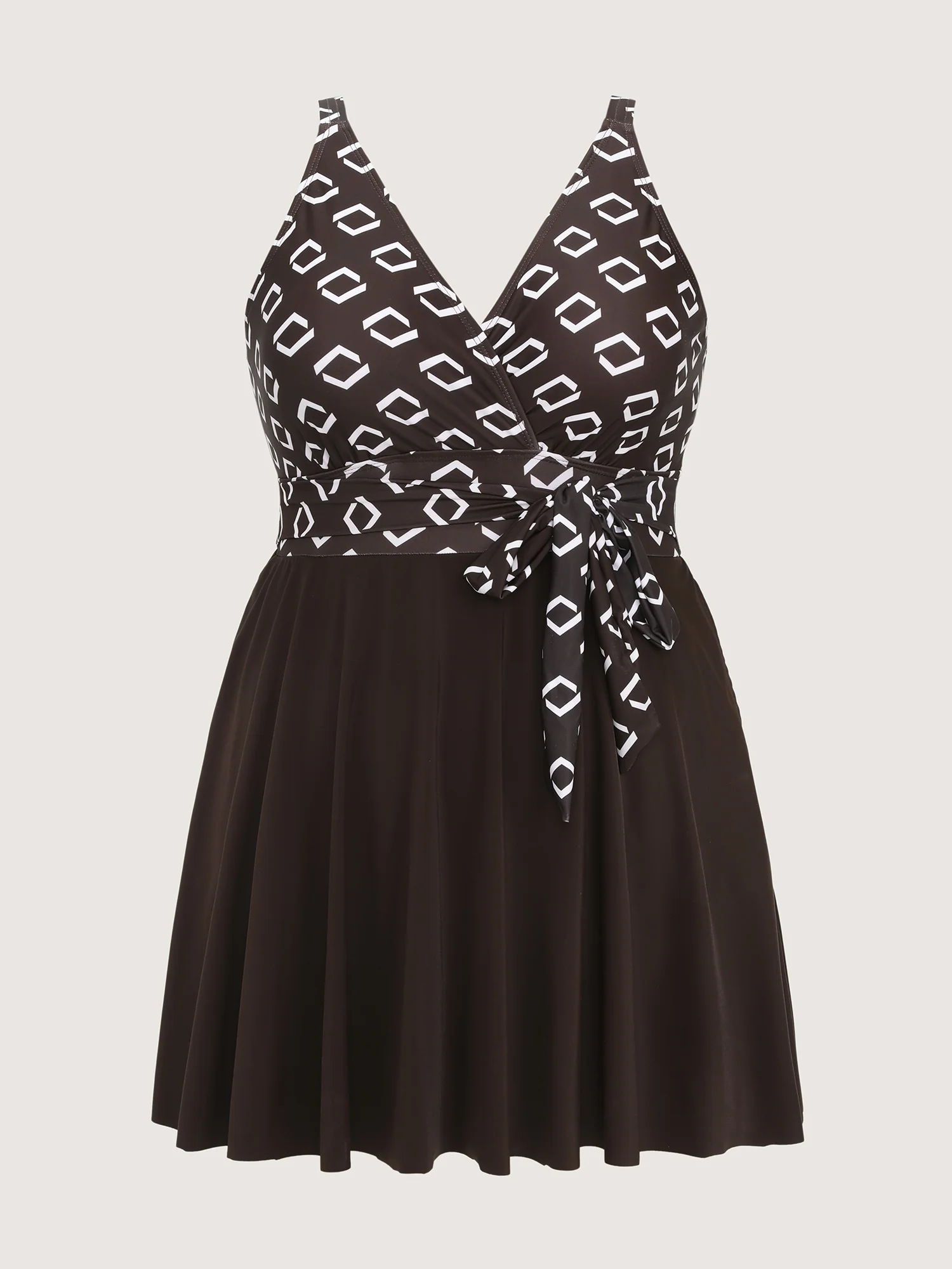 Fit-And-Flare Adjustable Swim Dress - Image 7