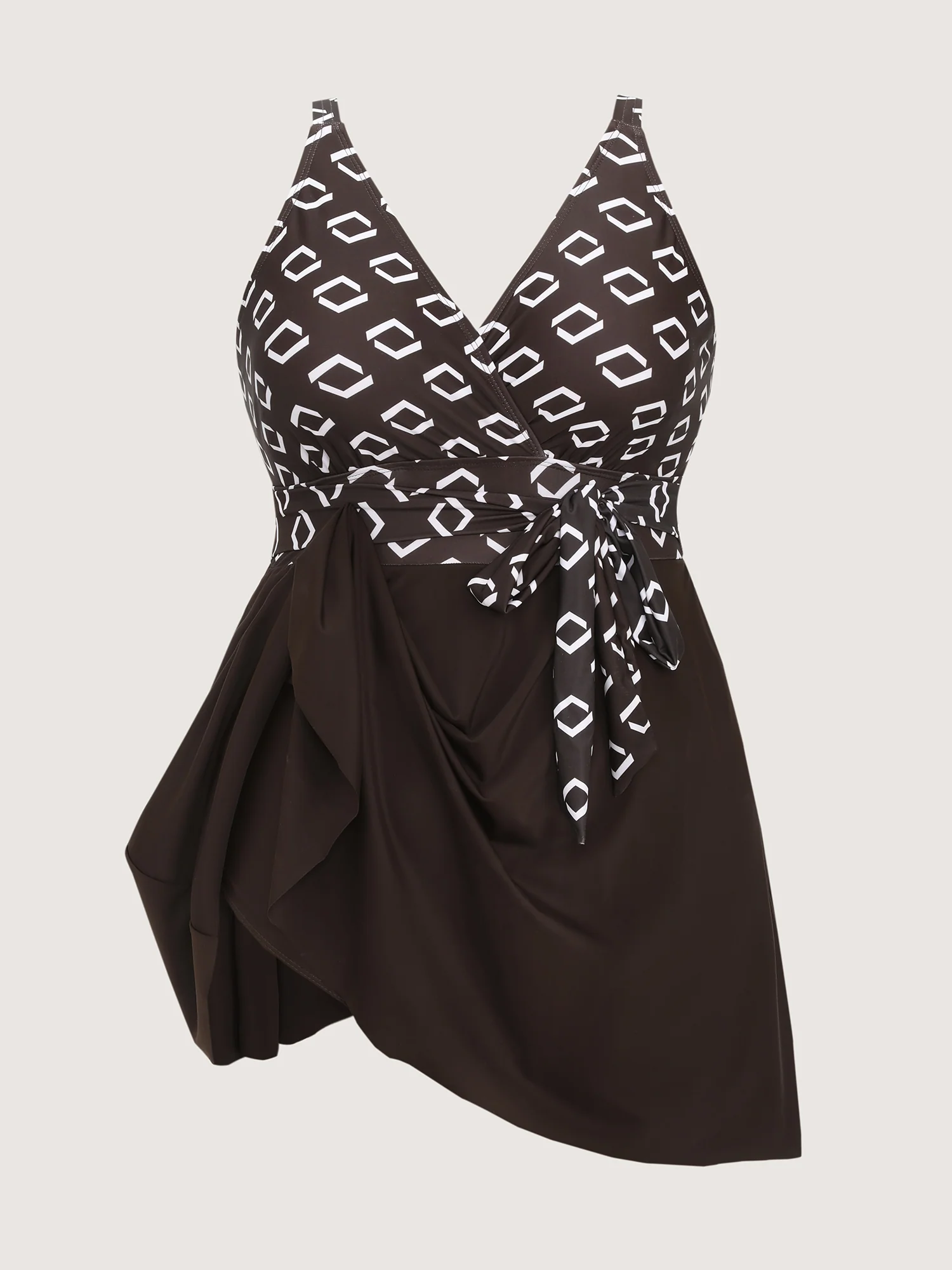 Fit-And-Flare Adjustable Swim Dress - Image 8